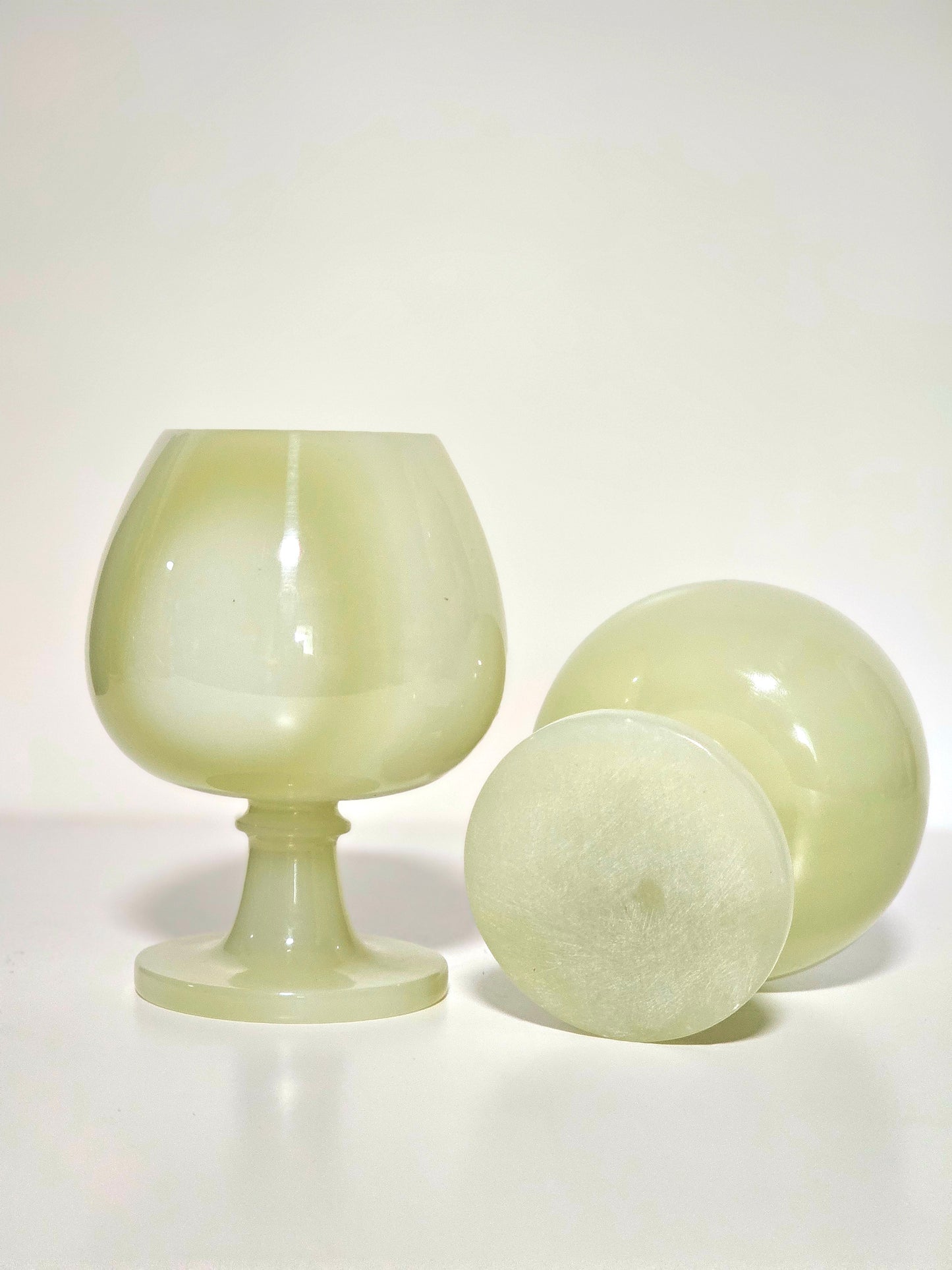 1960's Alabaster Goblets