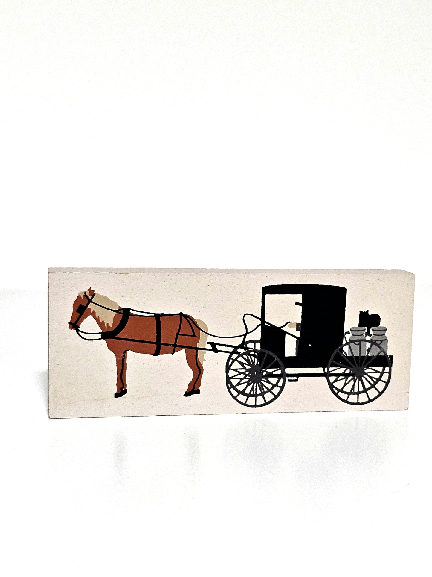 Amish Milk Wagon Window Topper