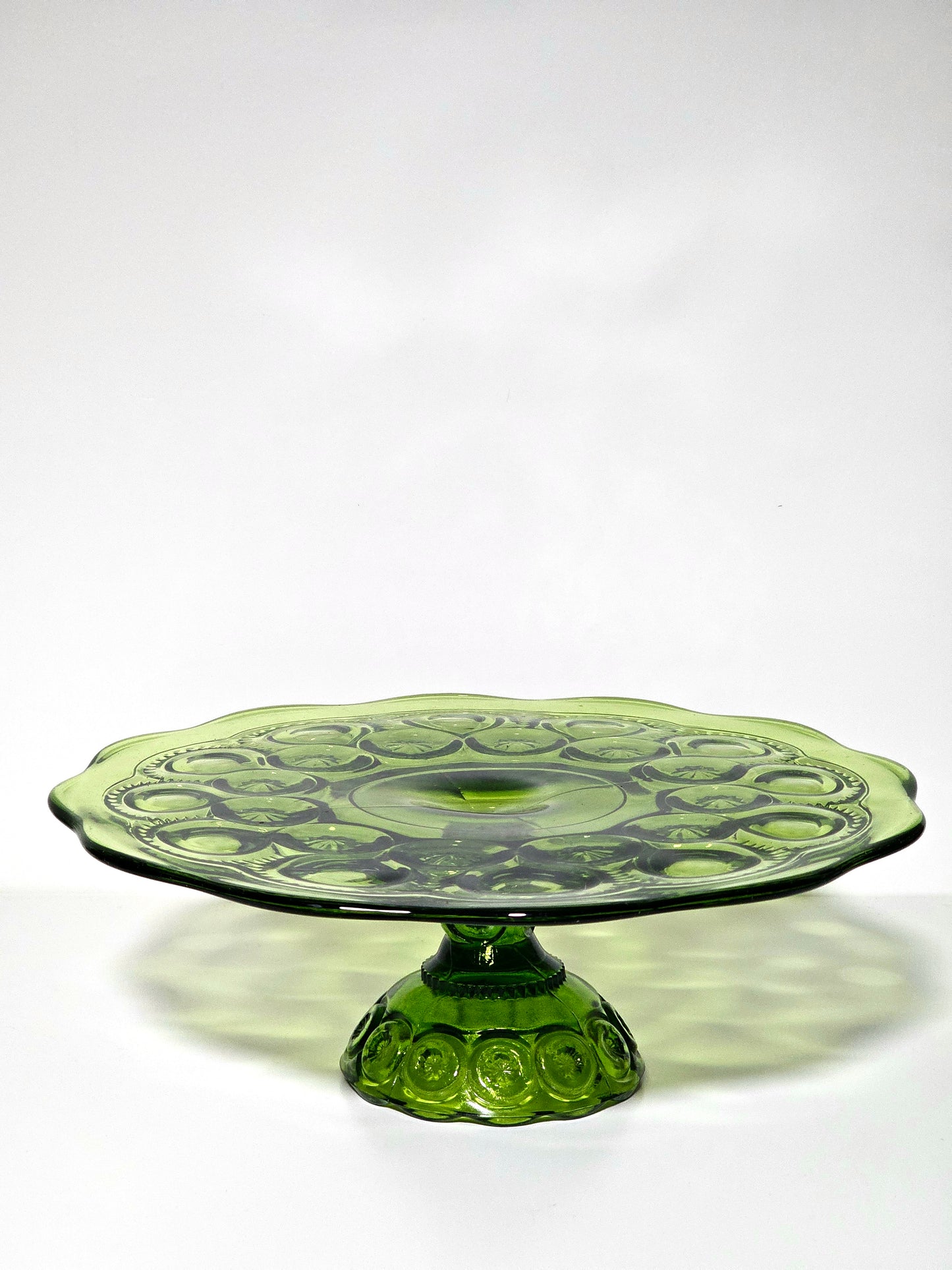 Chartreuse Moon & Stars Cake Stand
