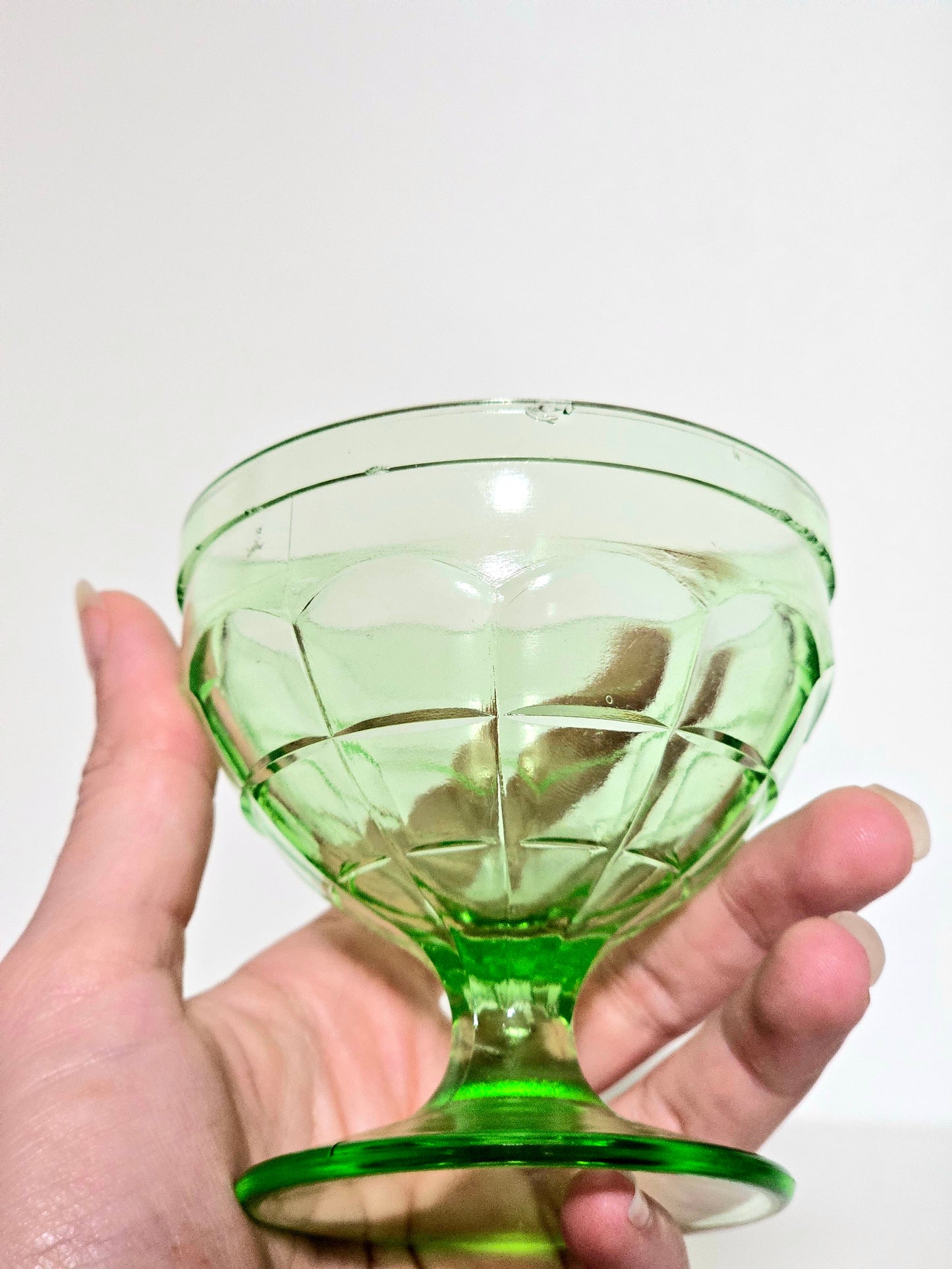 Hazel Atlas Uranium Sherbert Cups