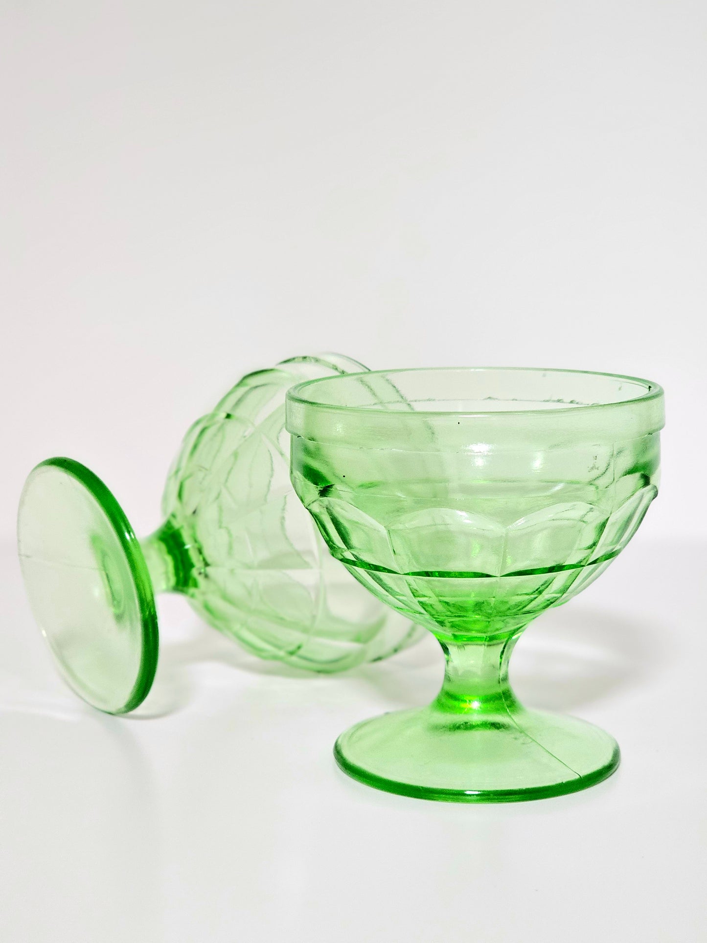 Hazel Atlas Uranium Sherbert Cups