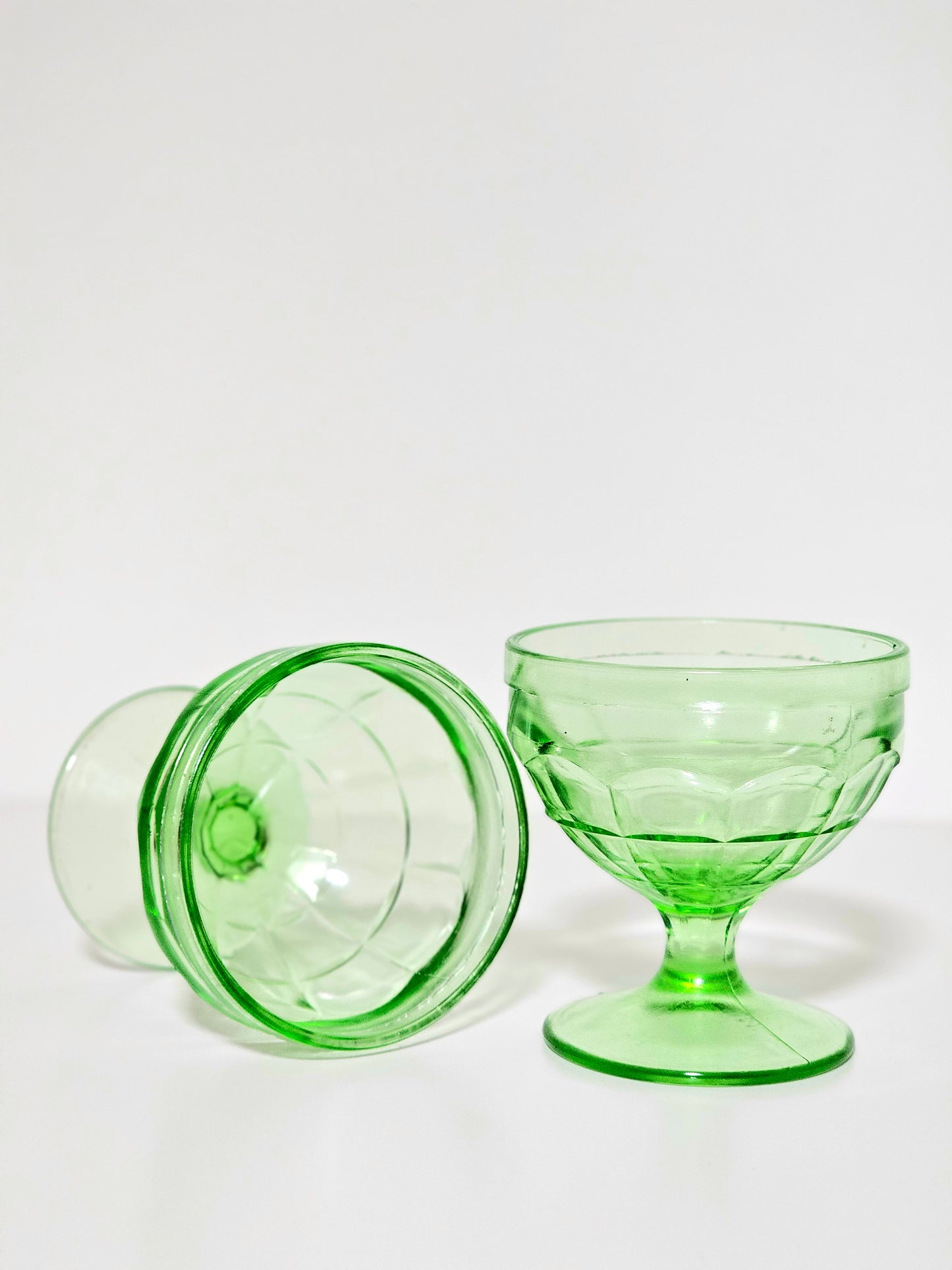 Hazel Atlas Uranium Sherbert Cups