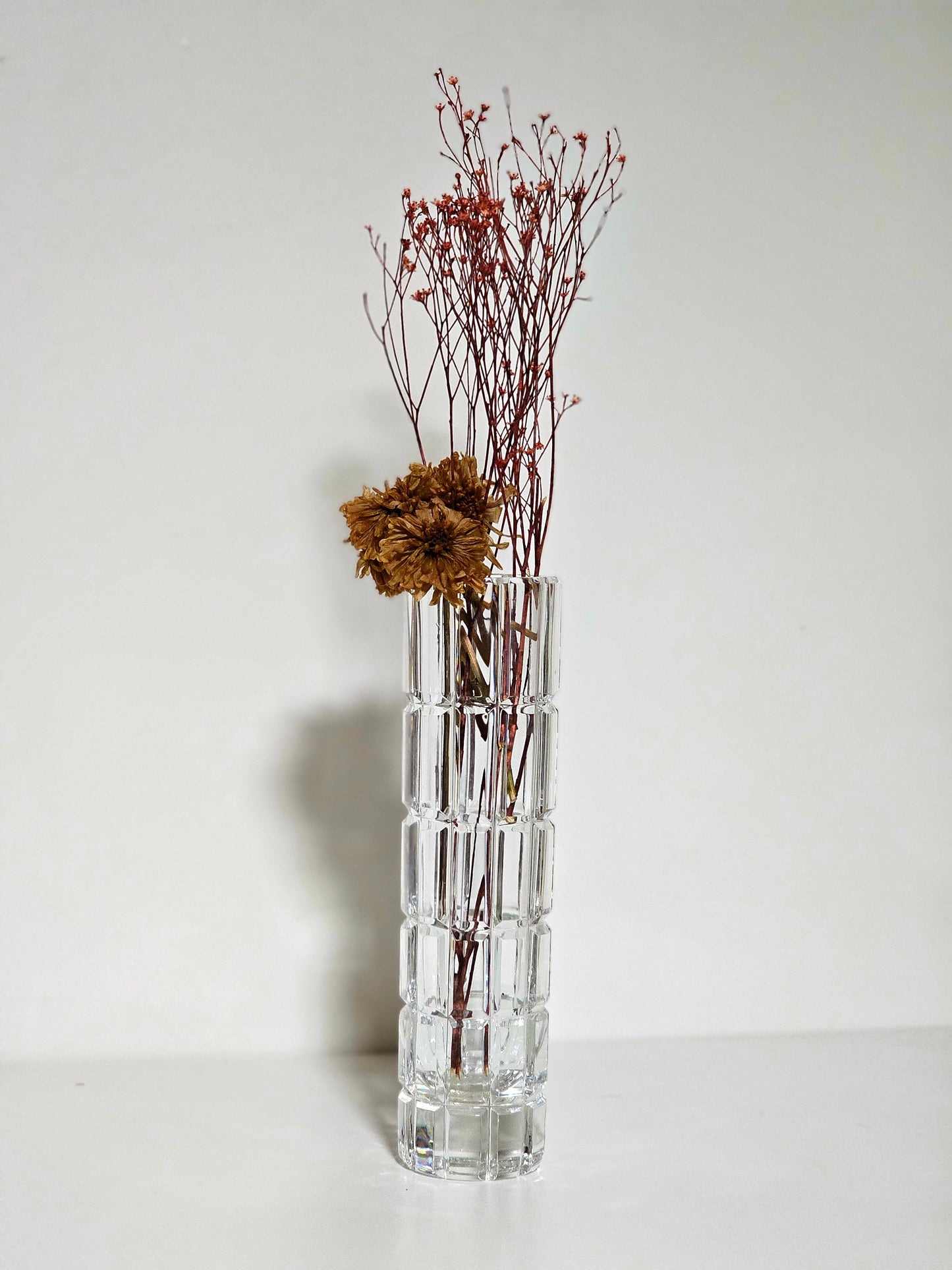 1930's Signed Dresden Crystal Bud Vase