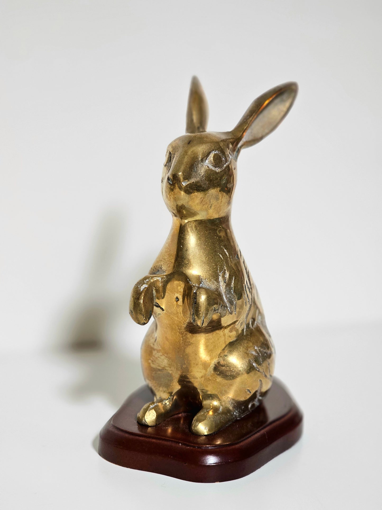 Brass Rabbit Bookend