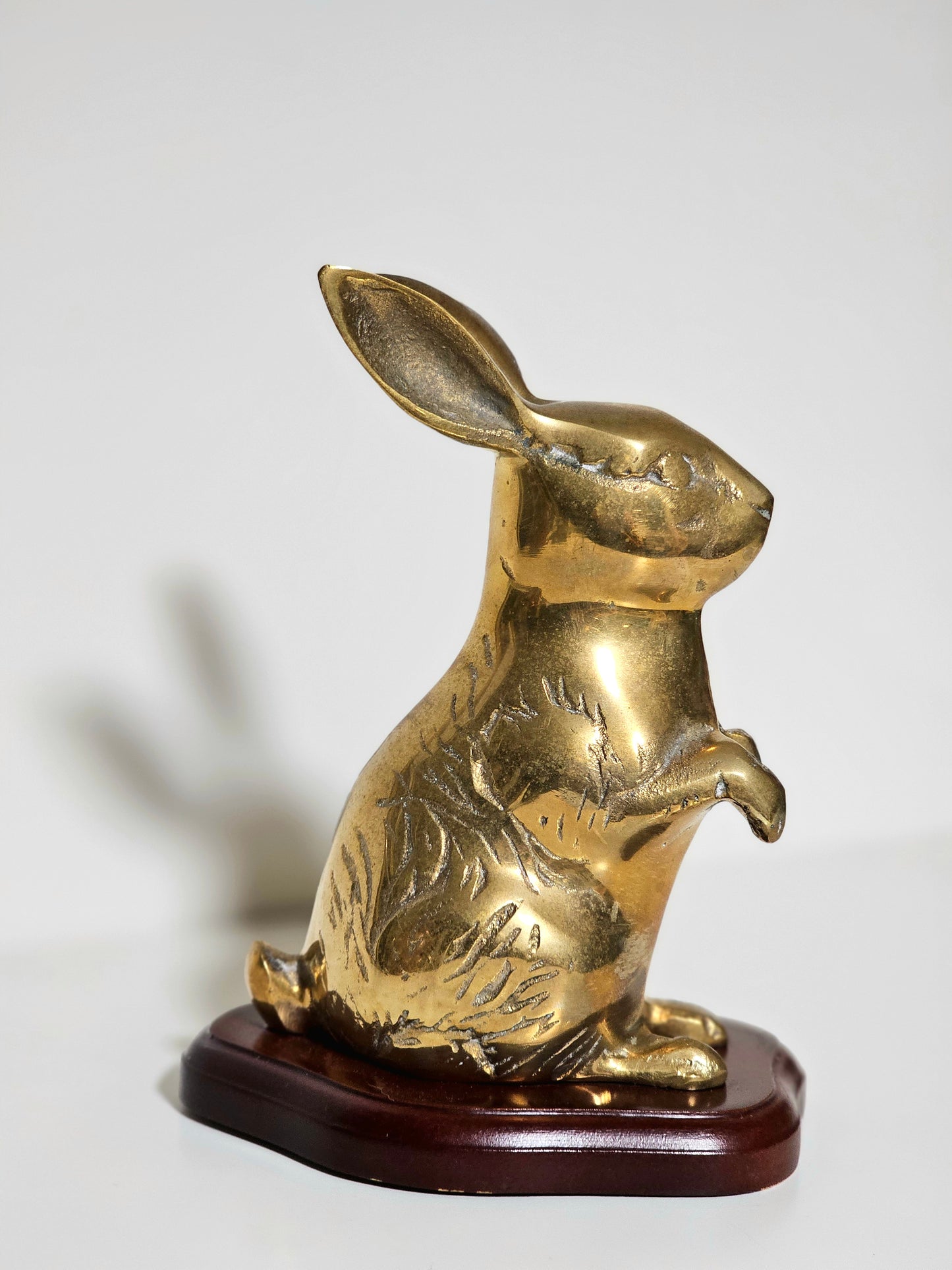 Brass Rabbit Bookend