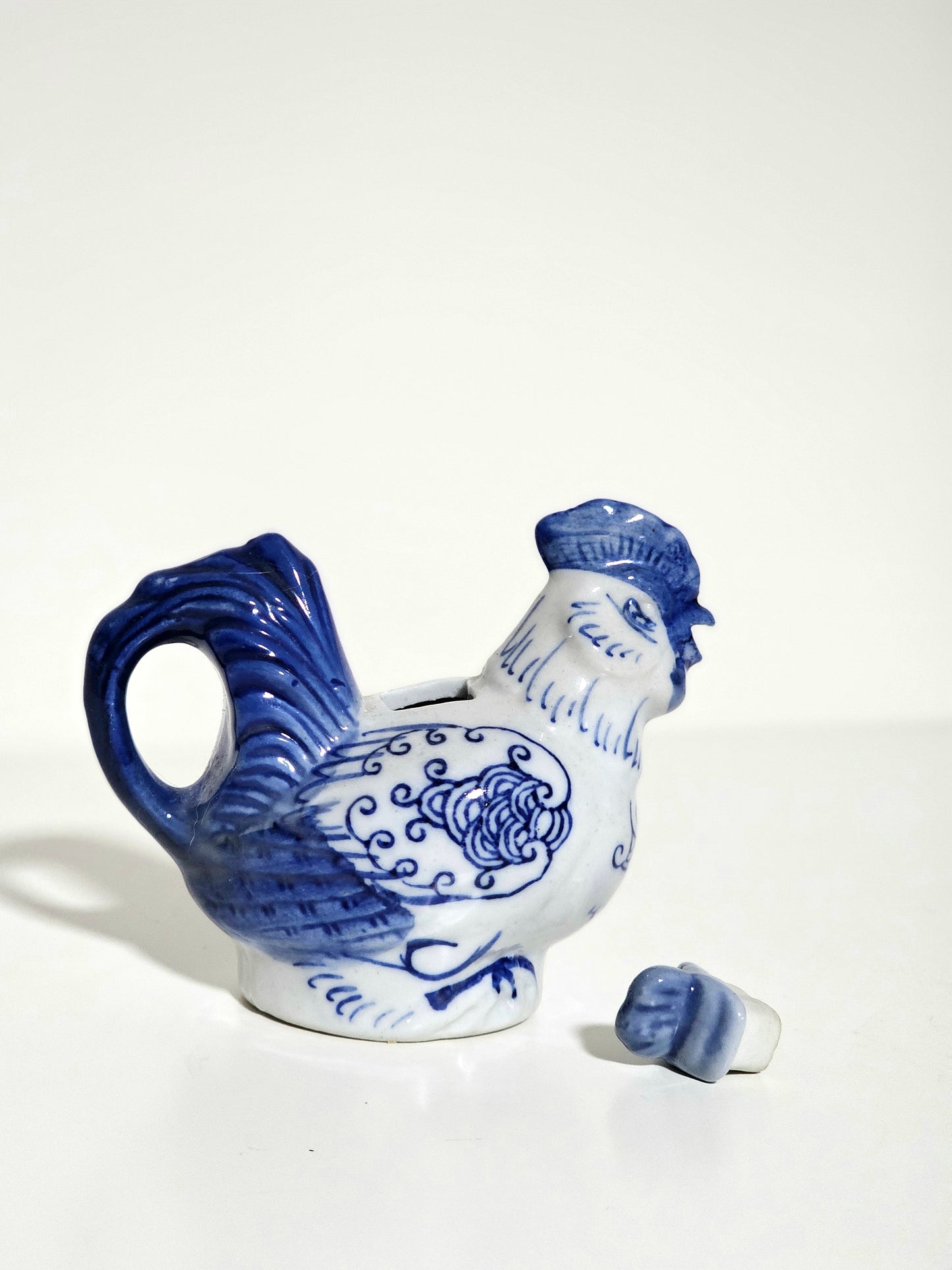 Handpainted Porcelain Rooster Creamer