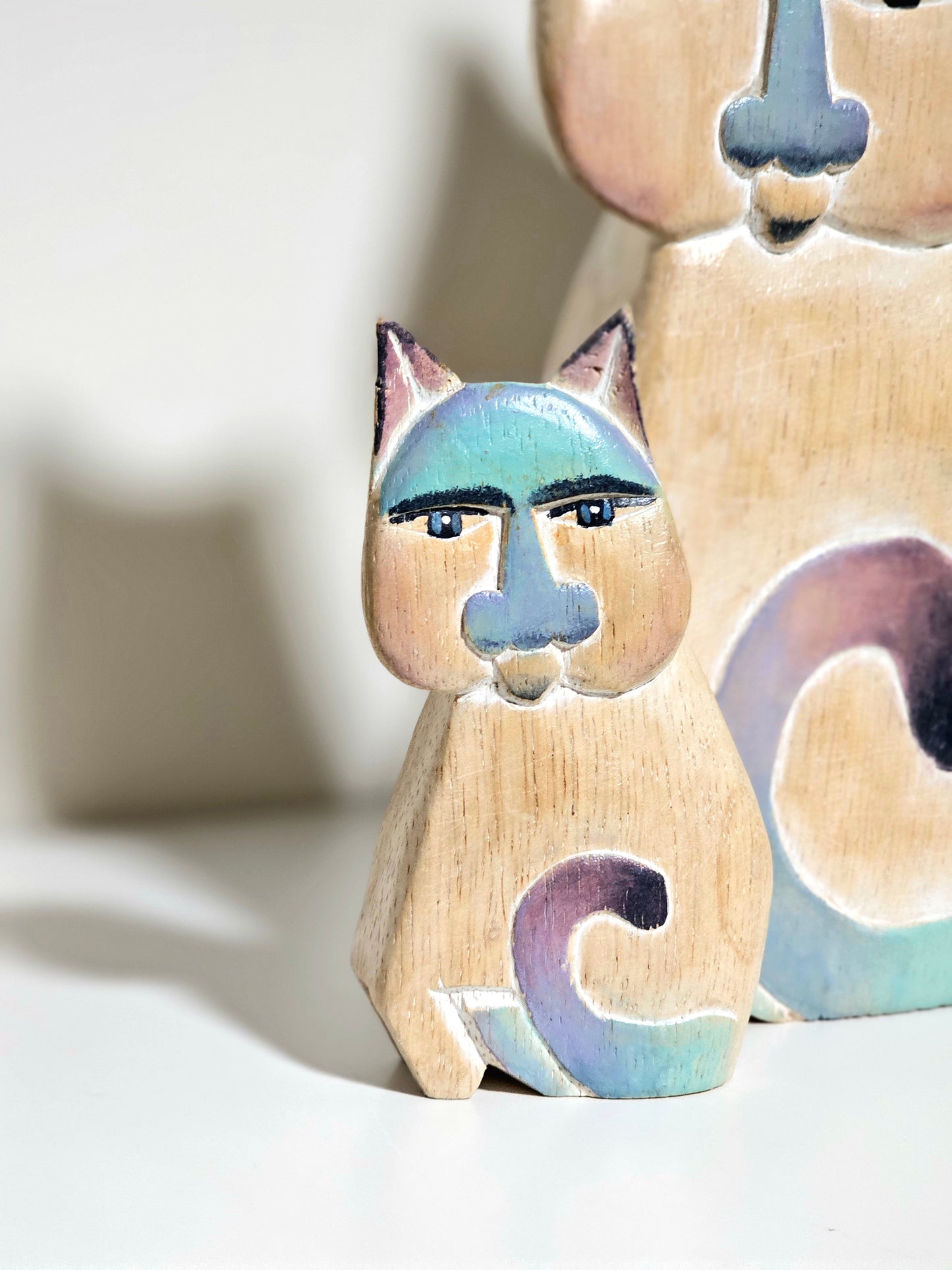 Handmade Laurel Burch Quirky Cat Trio
