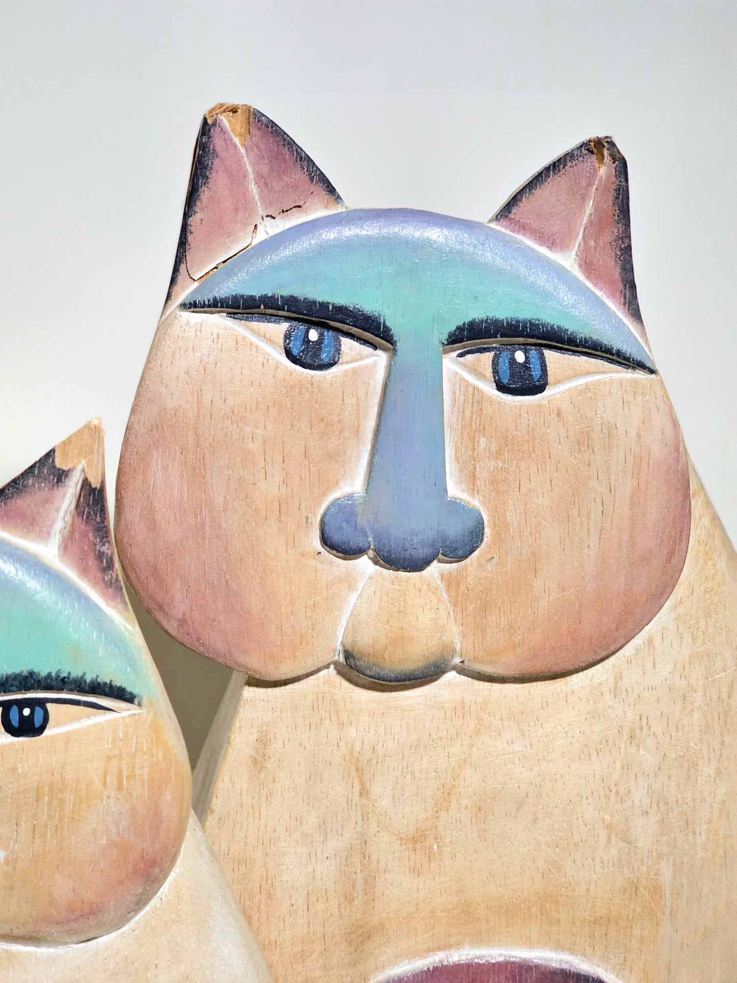 Handmade Laurel Burch Quirky Cat Trio