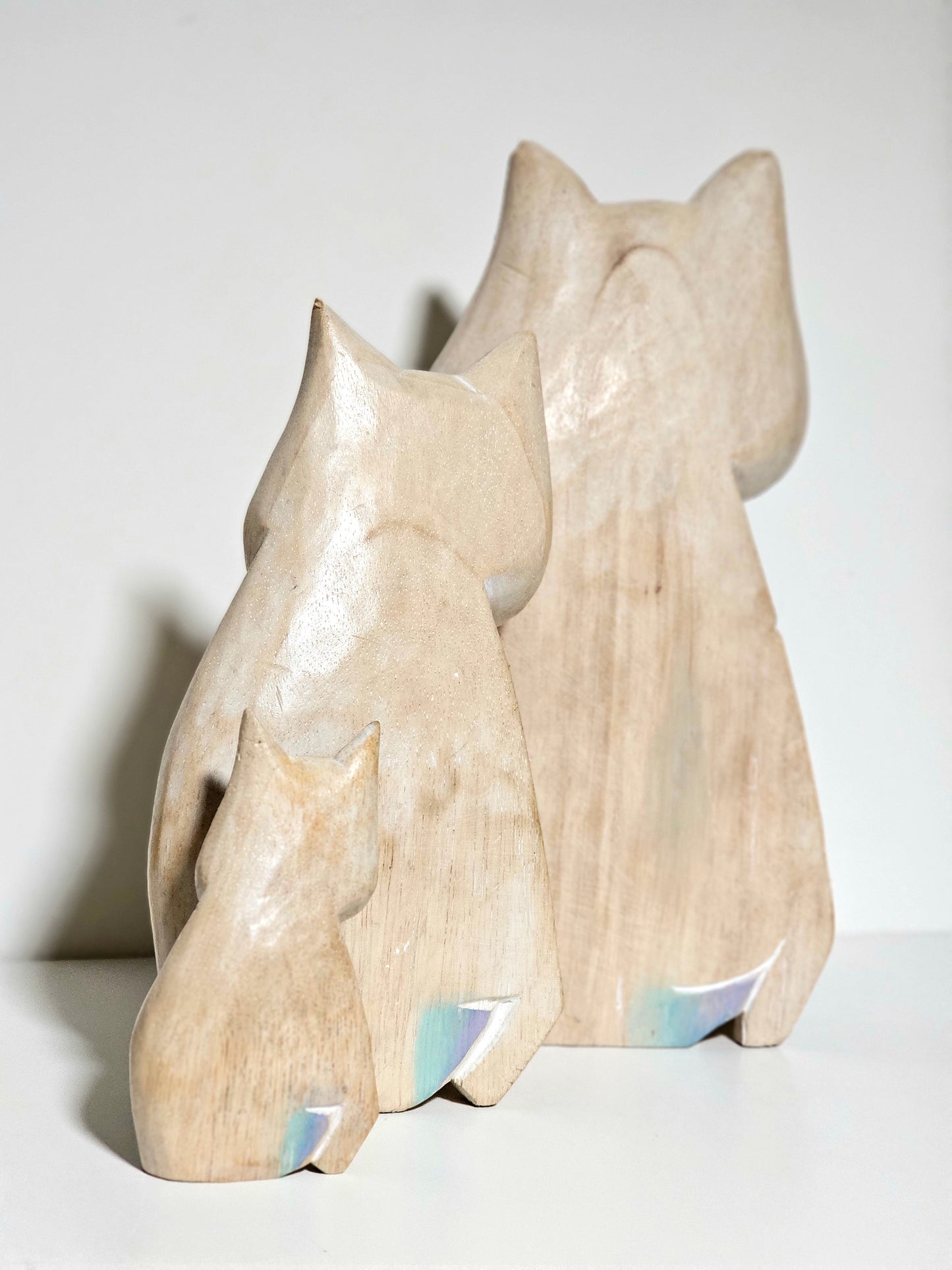 Handmade Laurel Burch Quirky Cat Trio