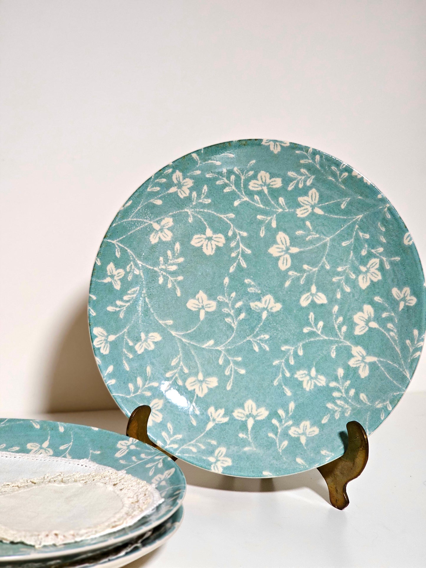 Sango 'Aqua Fresh Flowers' Plates