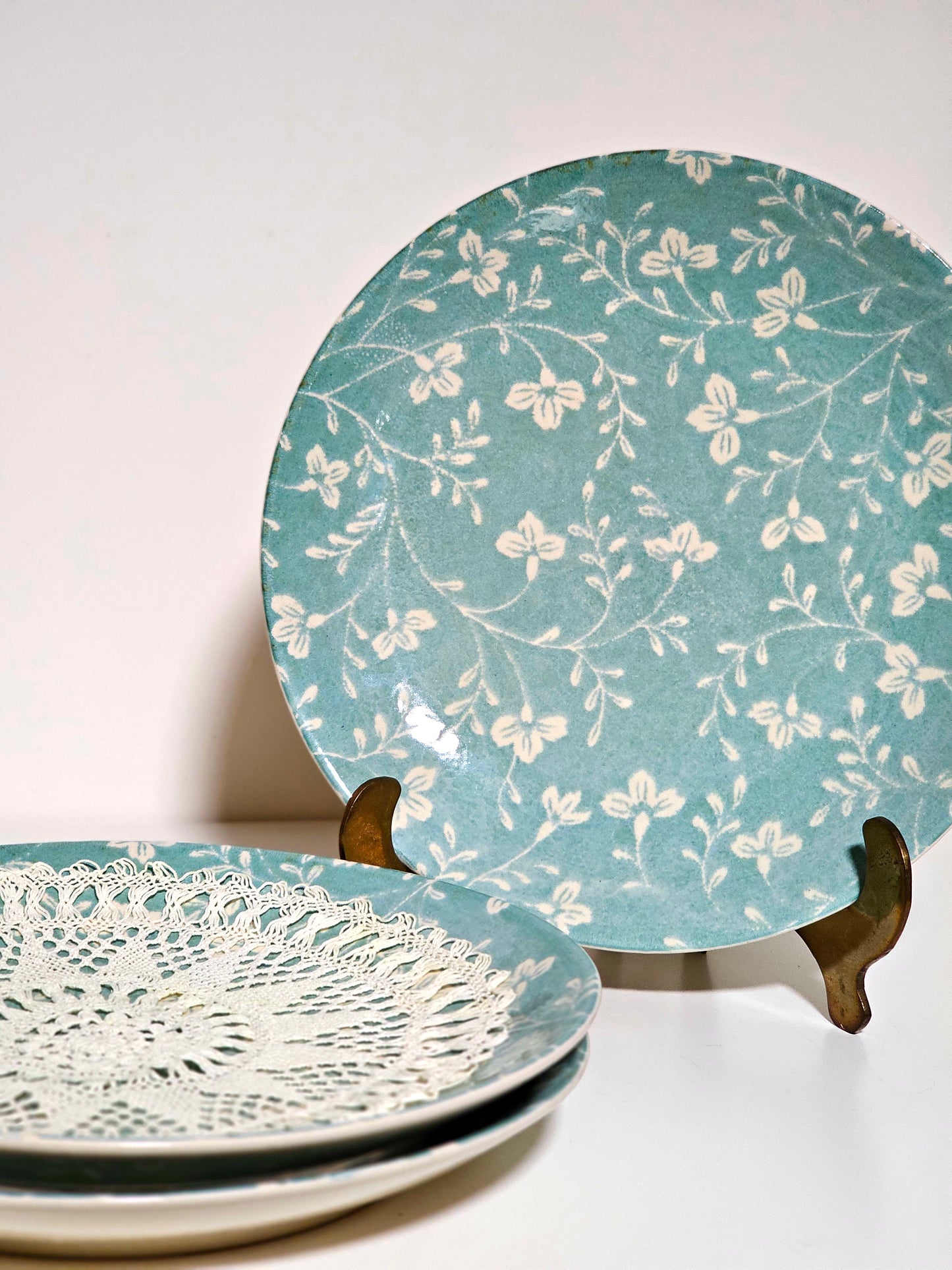 Sango 'Aqua Fresh Flowers' Plates