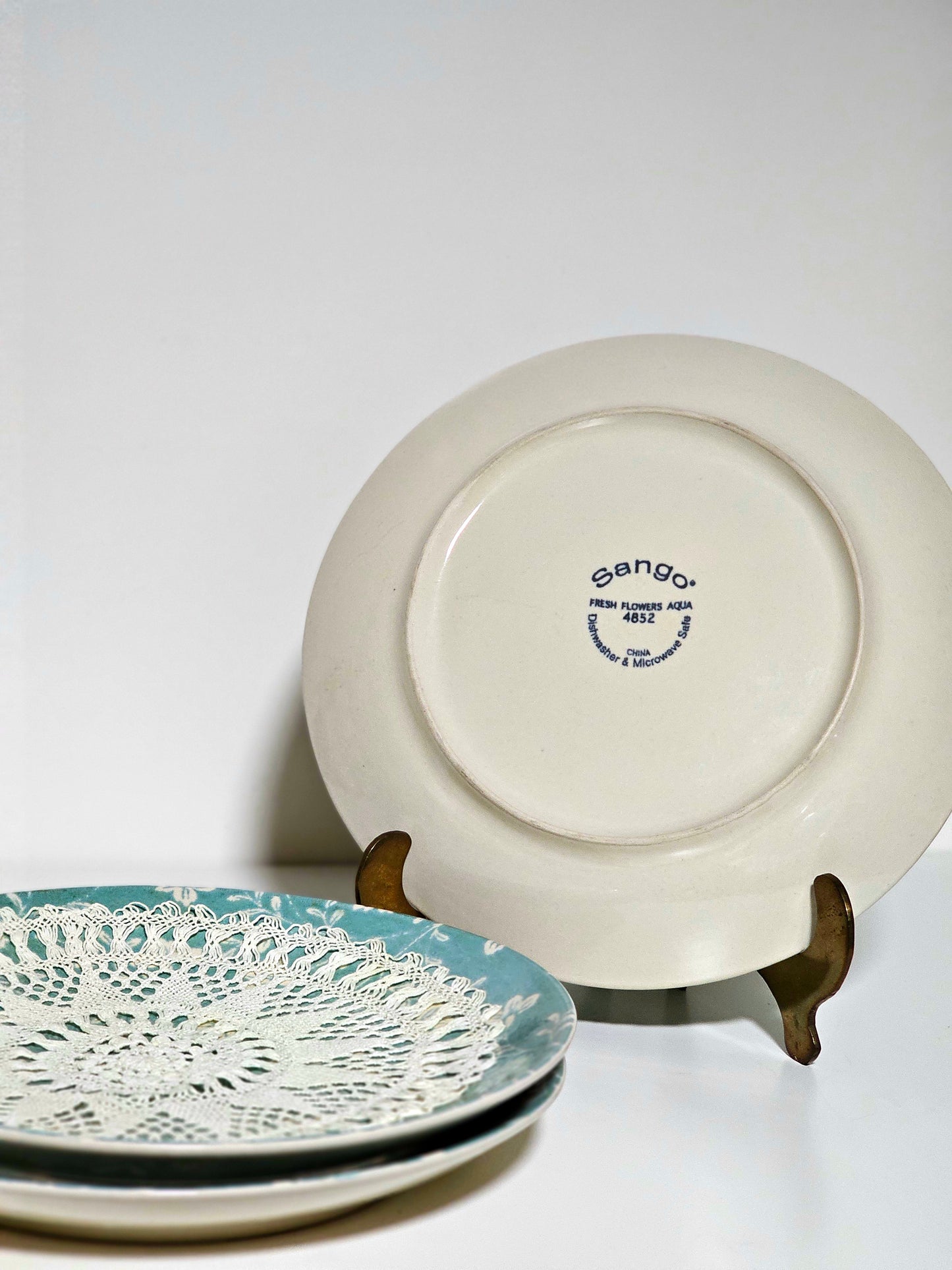 Sango 'Aqua Fresh Flowers' Plates