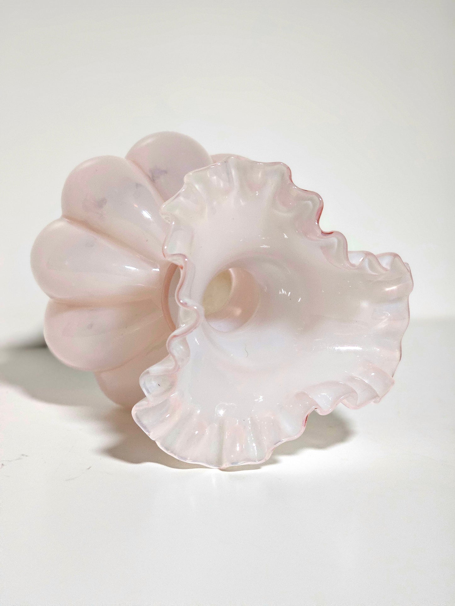 1940's Fenton Overlay Melon Vase