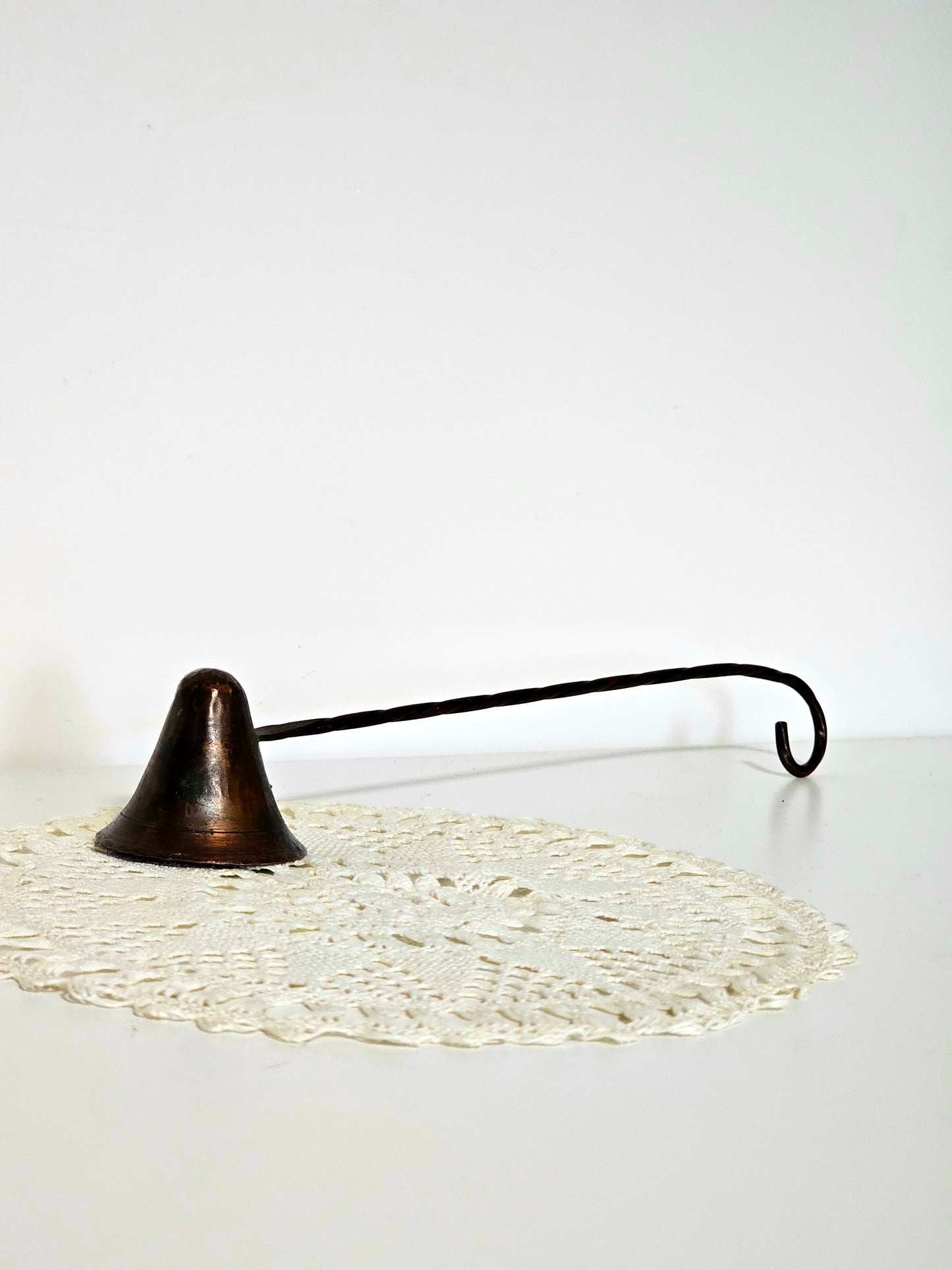 Wrought Twisted Handle Candle Snuffer