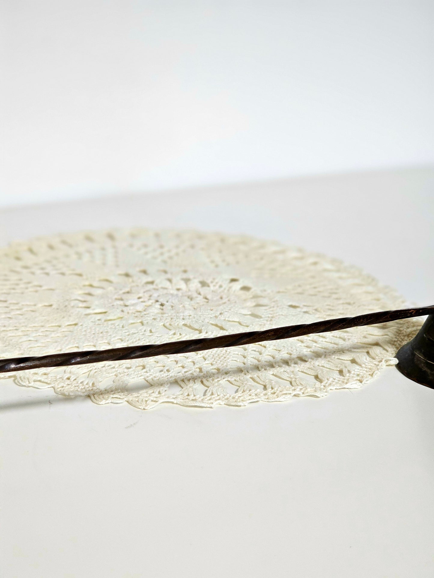 Wrought Twisted Handle Candle Snuffer