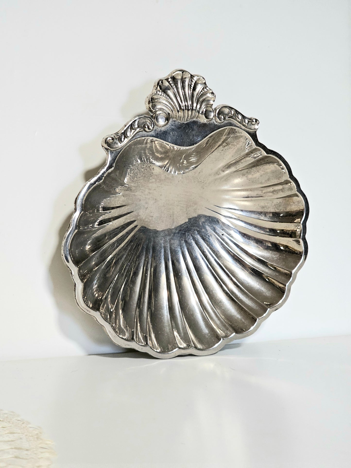 Silverplated Shell Jewelry Dish