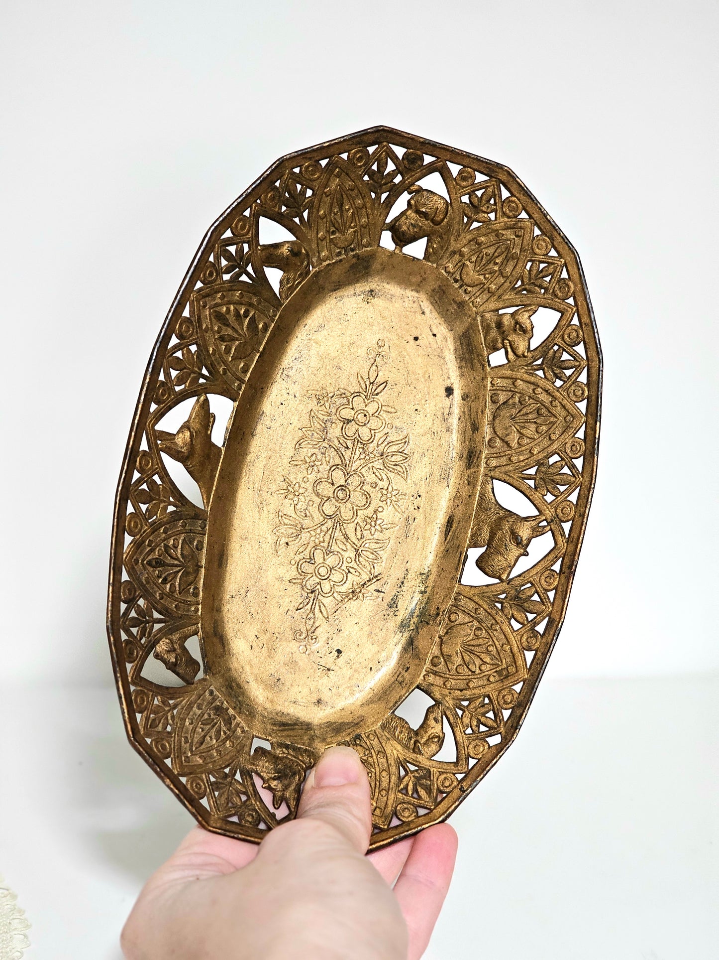 Early 1900's Dog Motif Tray