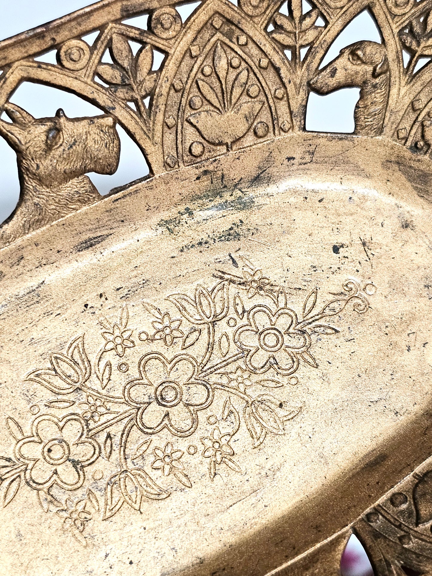 Early 1900's Dog Motif Tray