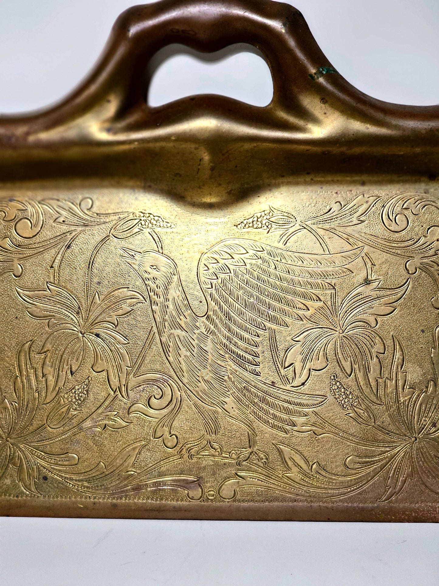 Brass Bird Motif Butler Crumb Pans