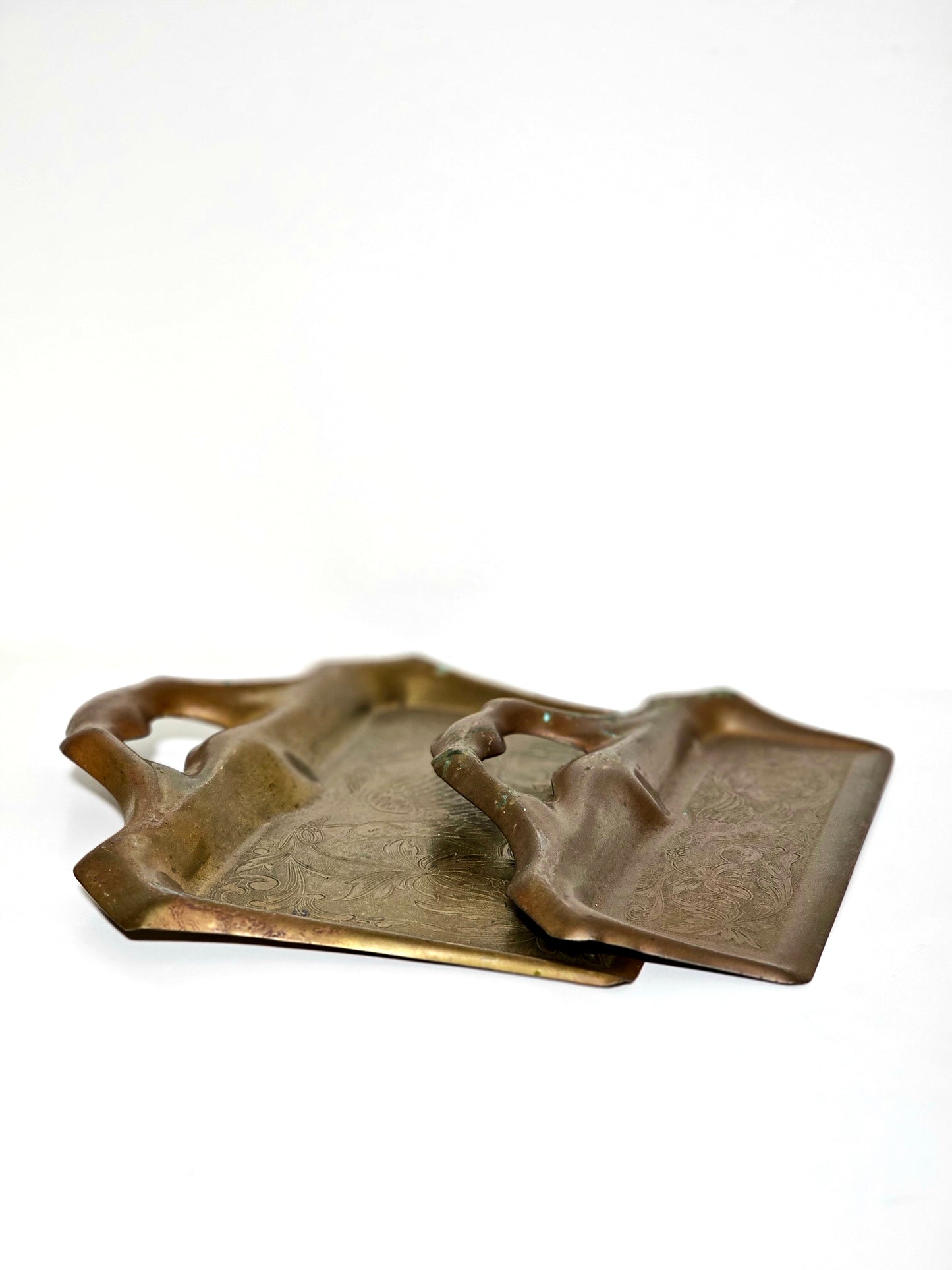 Brass Bird Motif Butler Crumb Pans