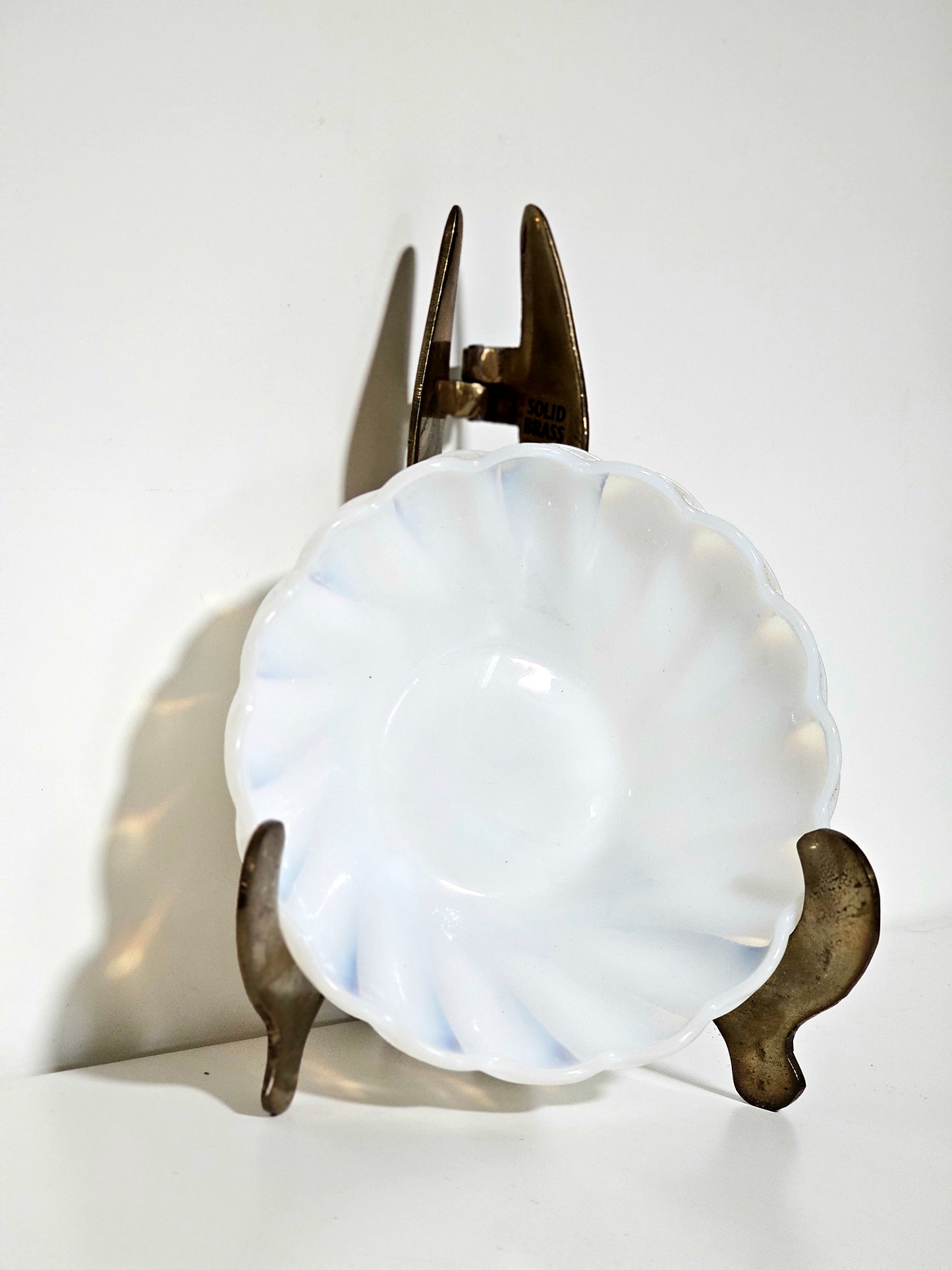Hazel Atlas Semi-Opaque Milk Glass Dish