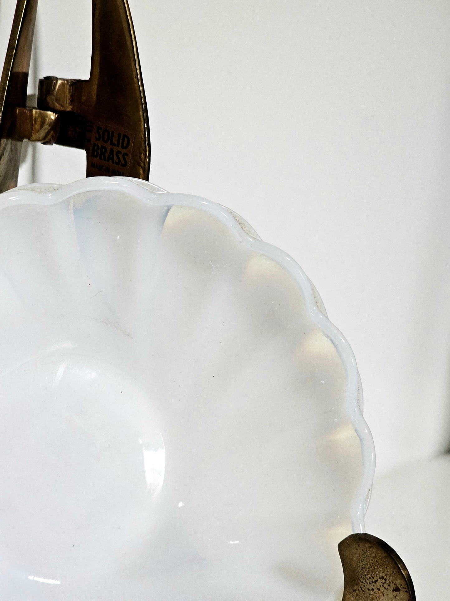 Hazel Atlas Semi-Opaque Milk Glass Dish