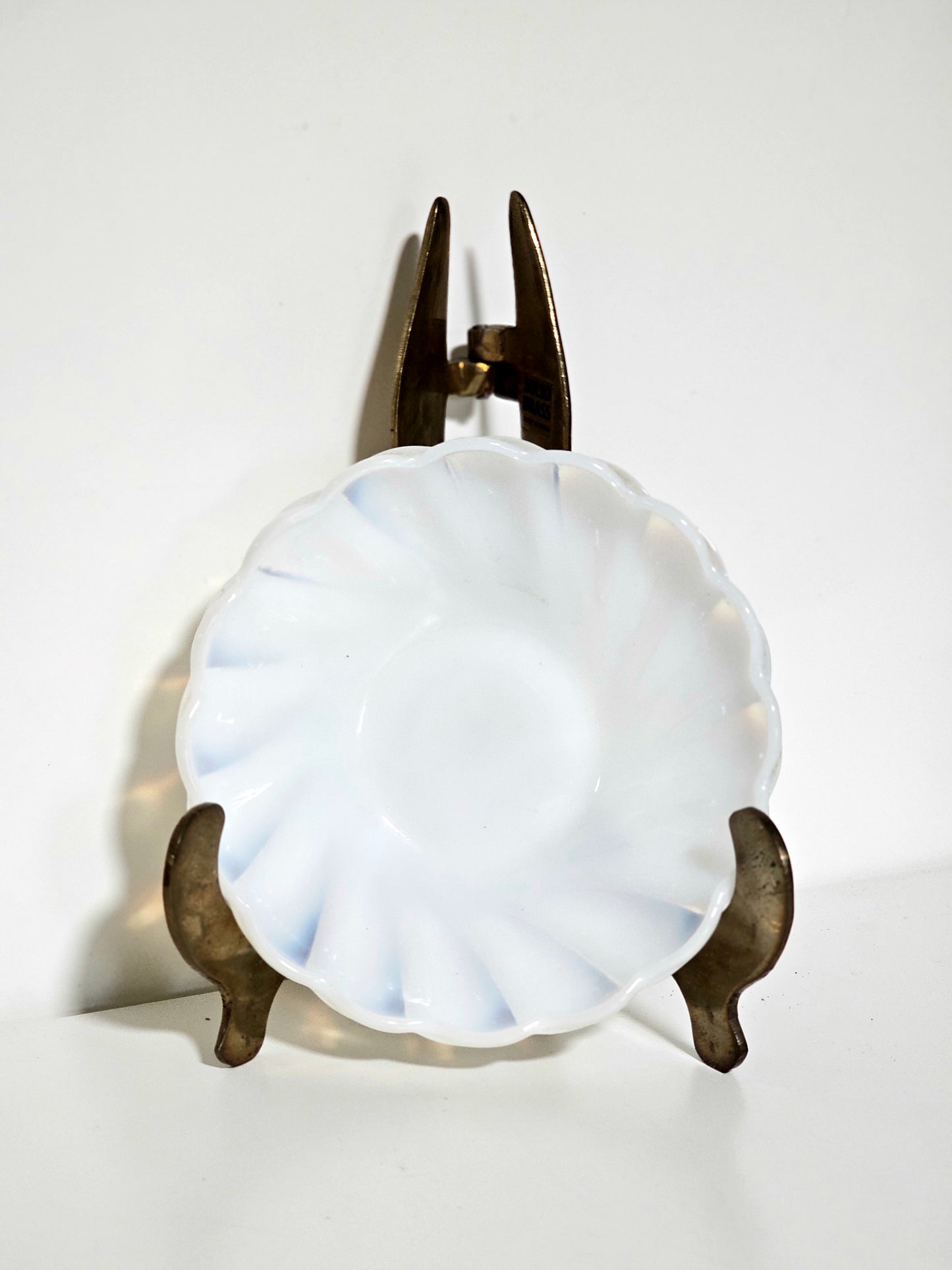Hazel Atlas Semi-Opaque Milk Glass Dish