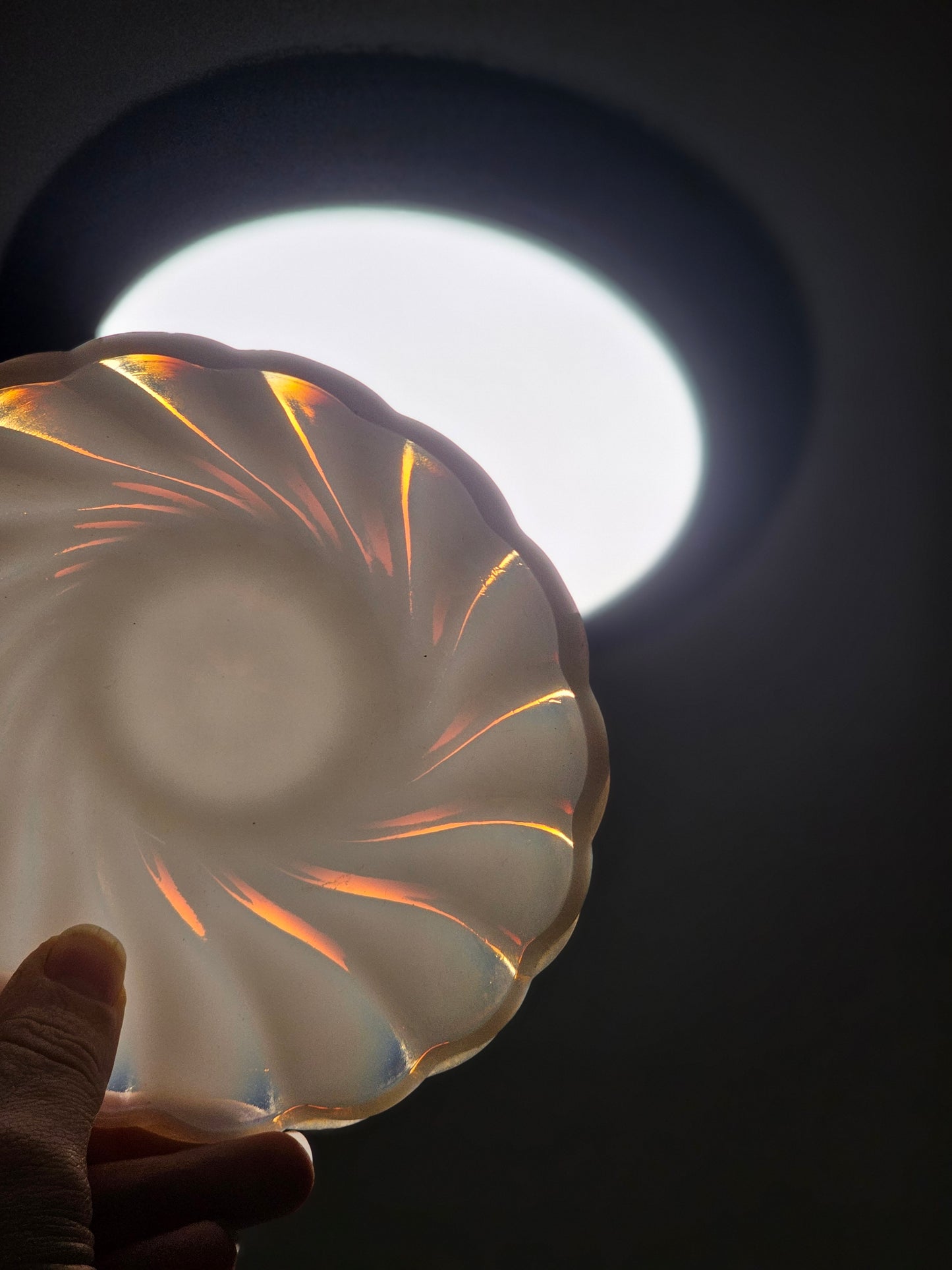 Hazel Atlas Semi-Opaque Milk Glass Dish