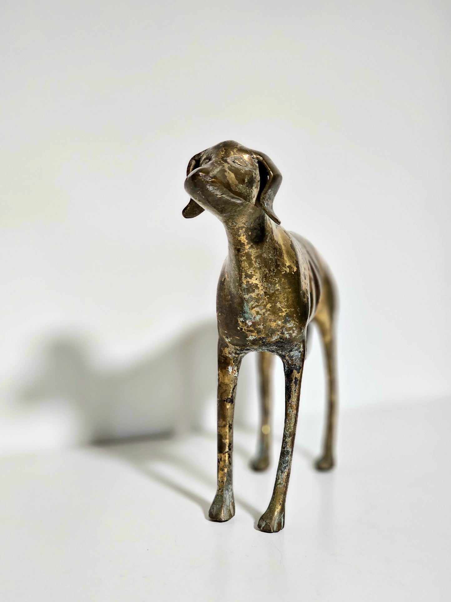 Heavy Patina'd Brass Greyhound