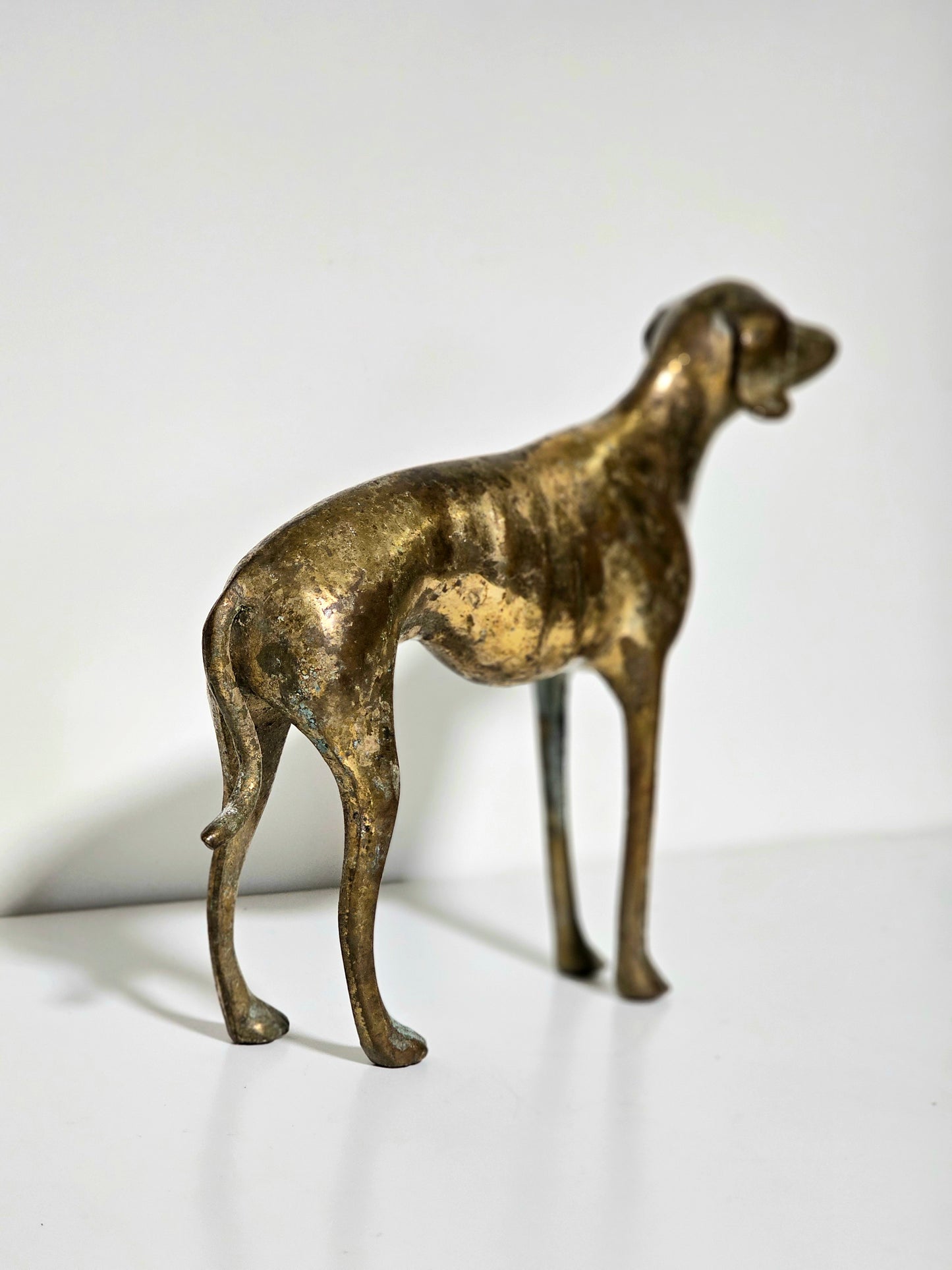 Heavy Patina'd Brass Greyhound