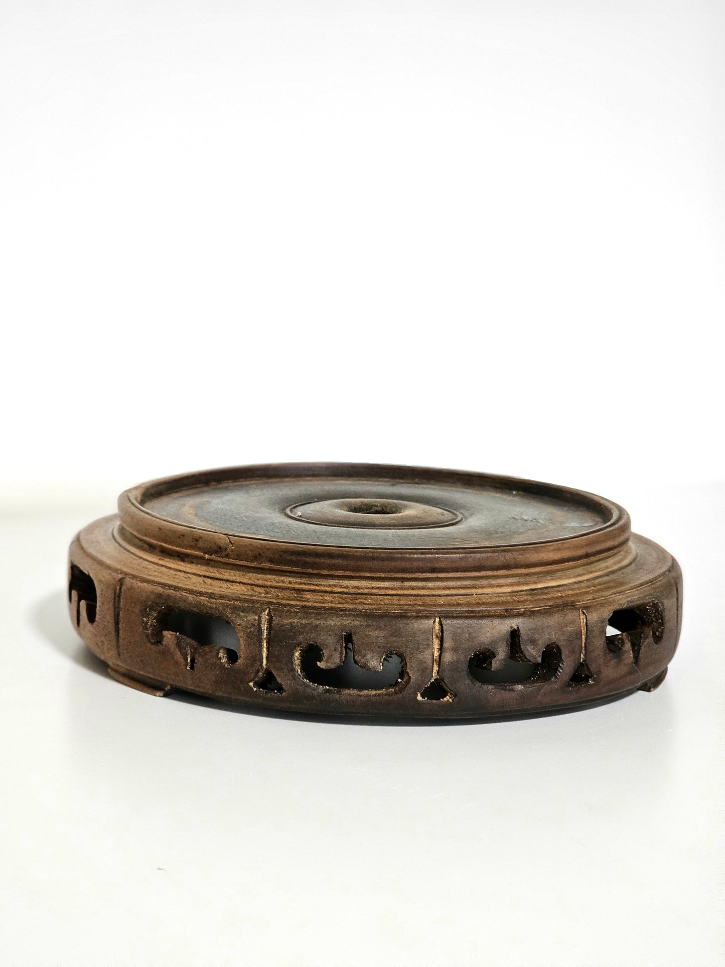 Antique Turned Wood Plant Stand
