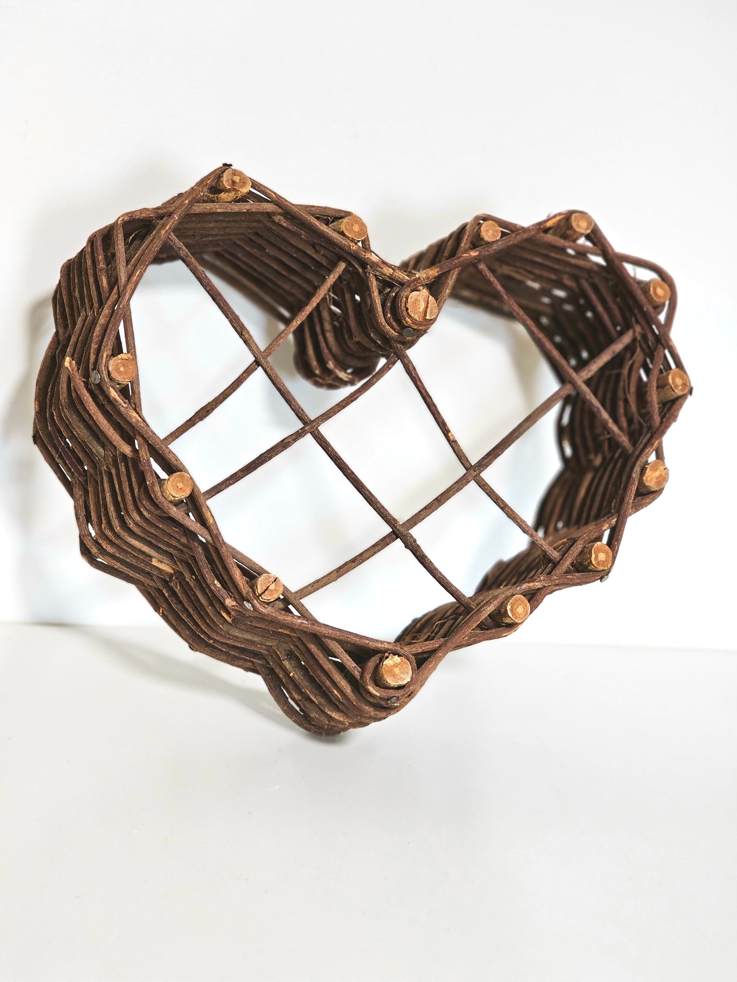 Heart-shaped Wicker Twig Basket