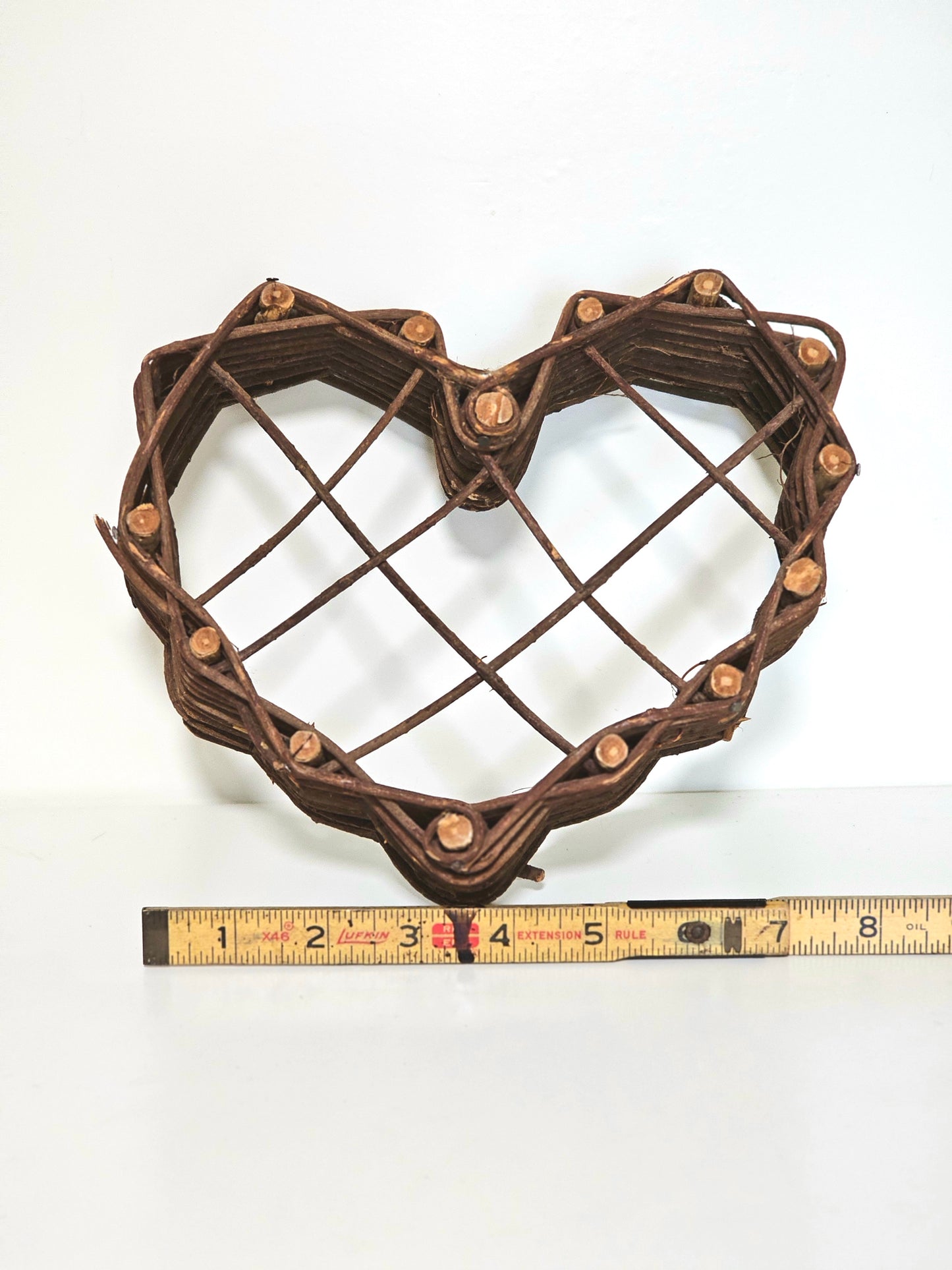 Heart-shaped Wicker Twig Basket