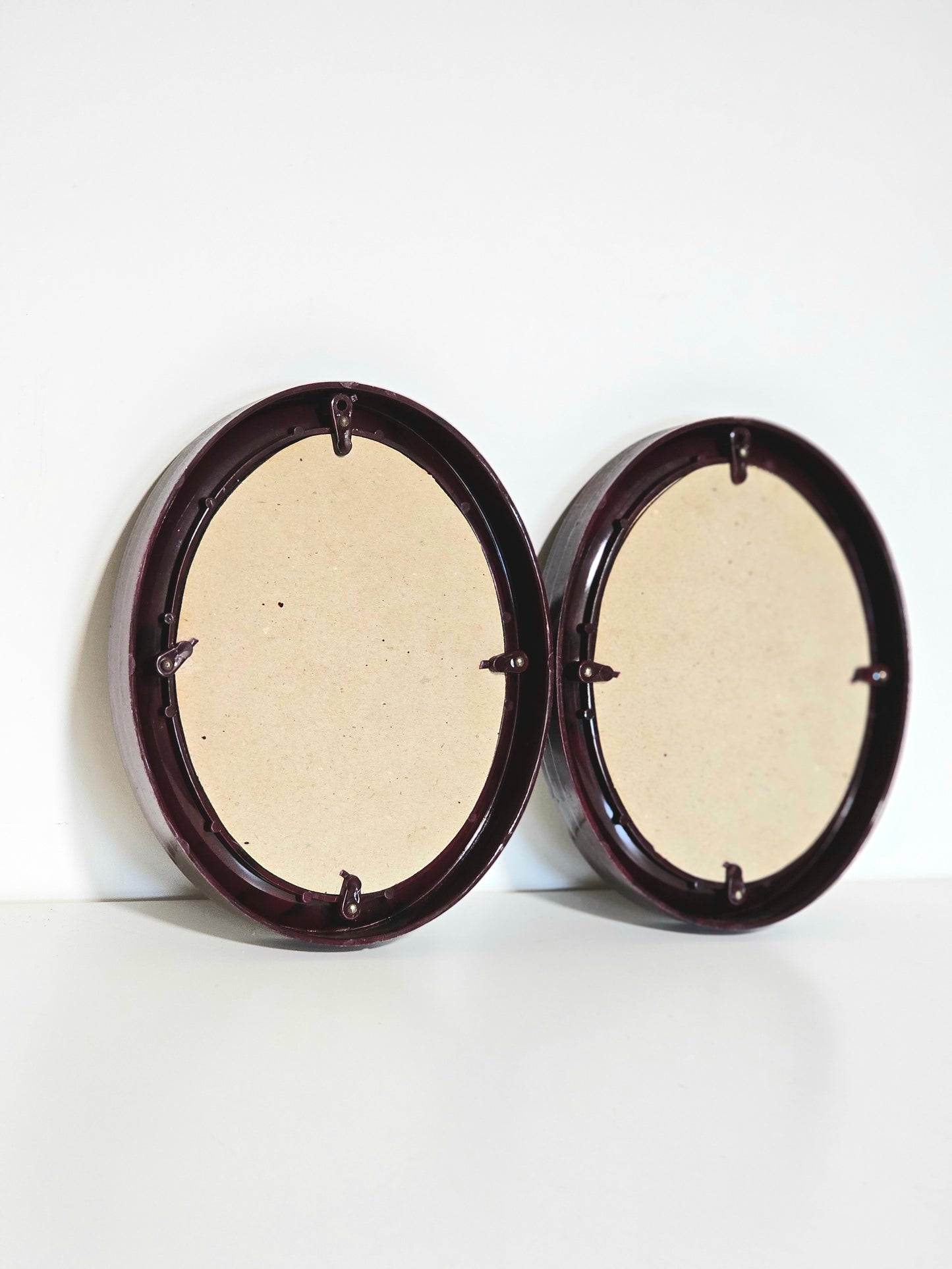 Vintage Oval Tortiseshell Flower Prints