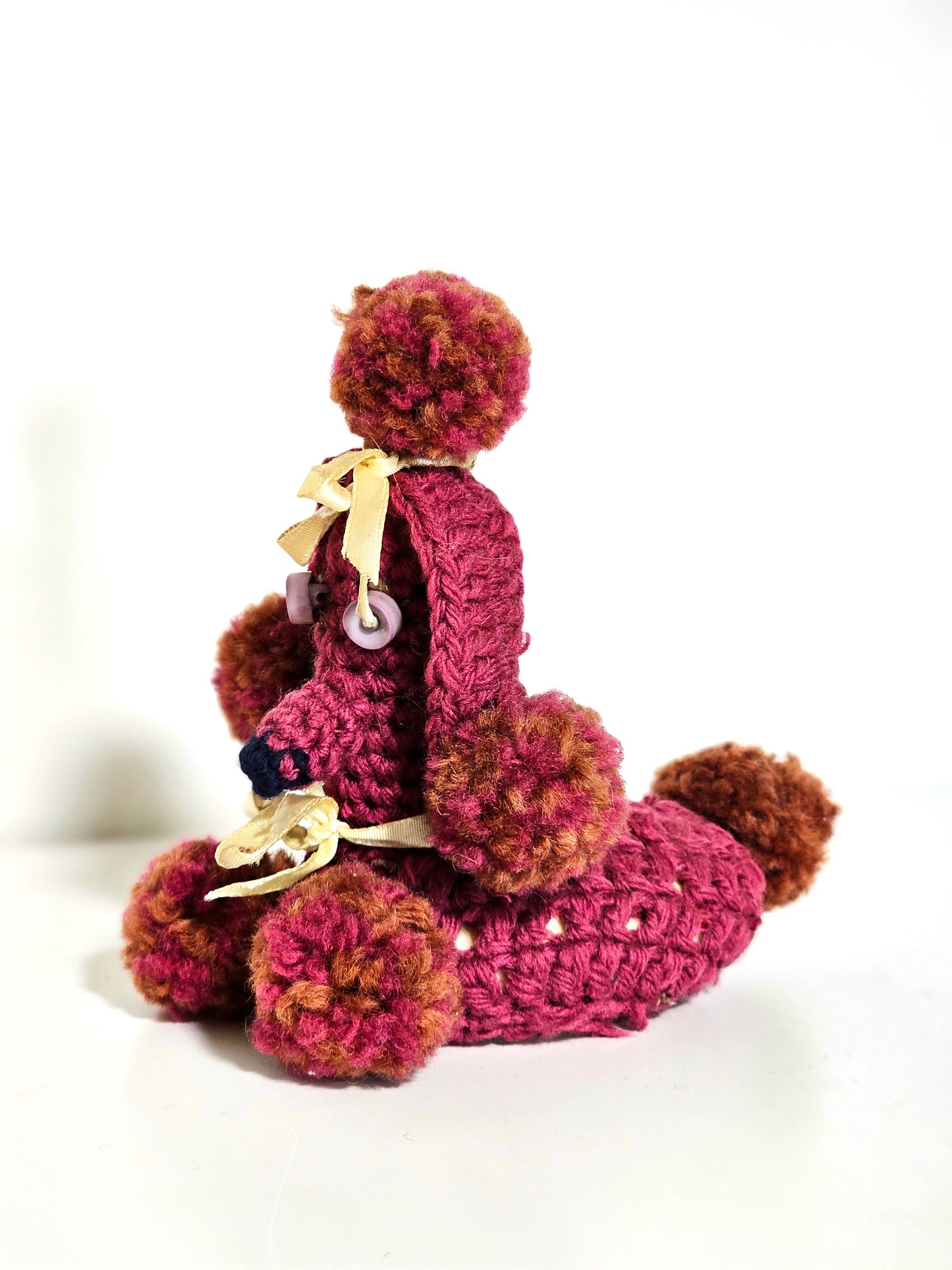 1960's Handmade Crochet Soap Poodle