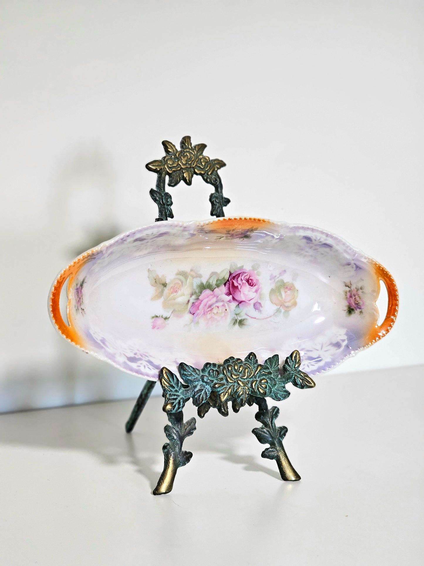 Antique German Porcelain Celery Dish