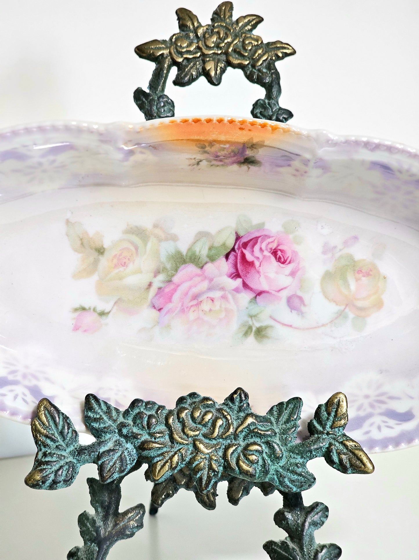 Antique German Porcelain Celery Dish