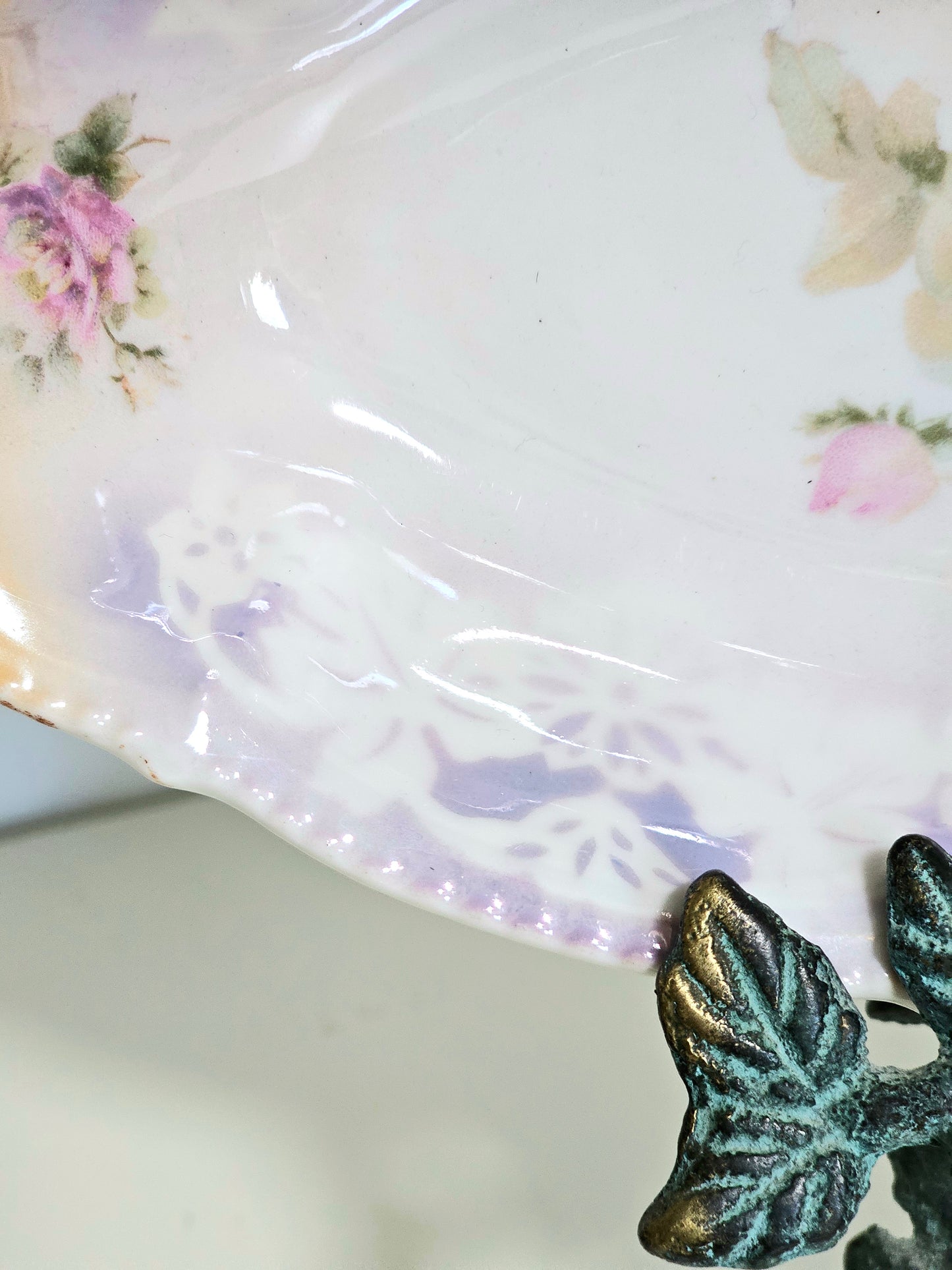 Antique German Porcelain Celery Dish
