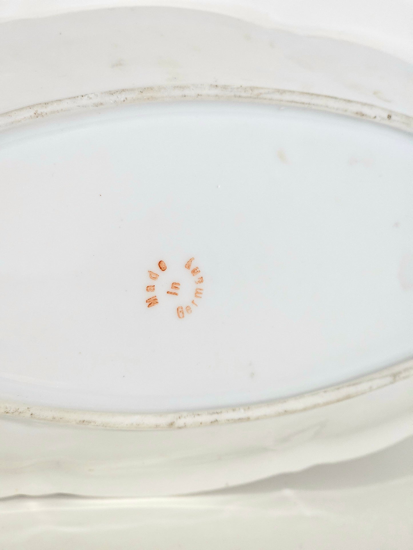 Antique German Porcelain Celery Dish