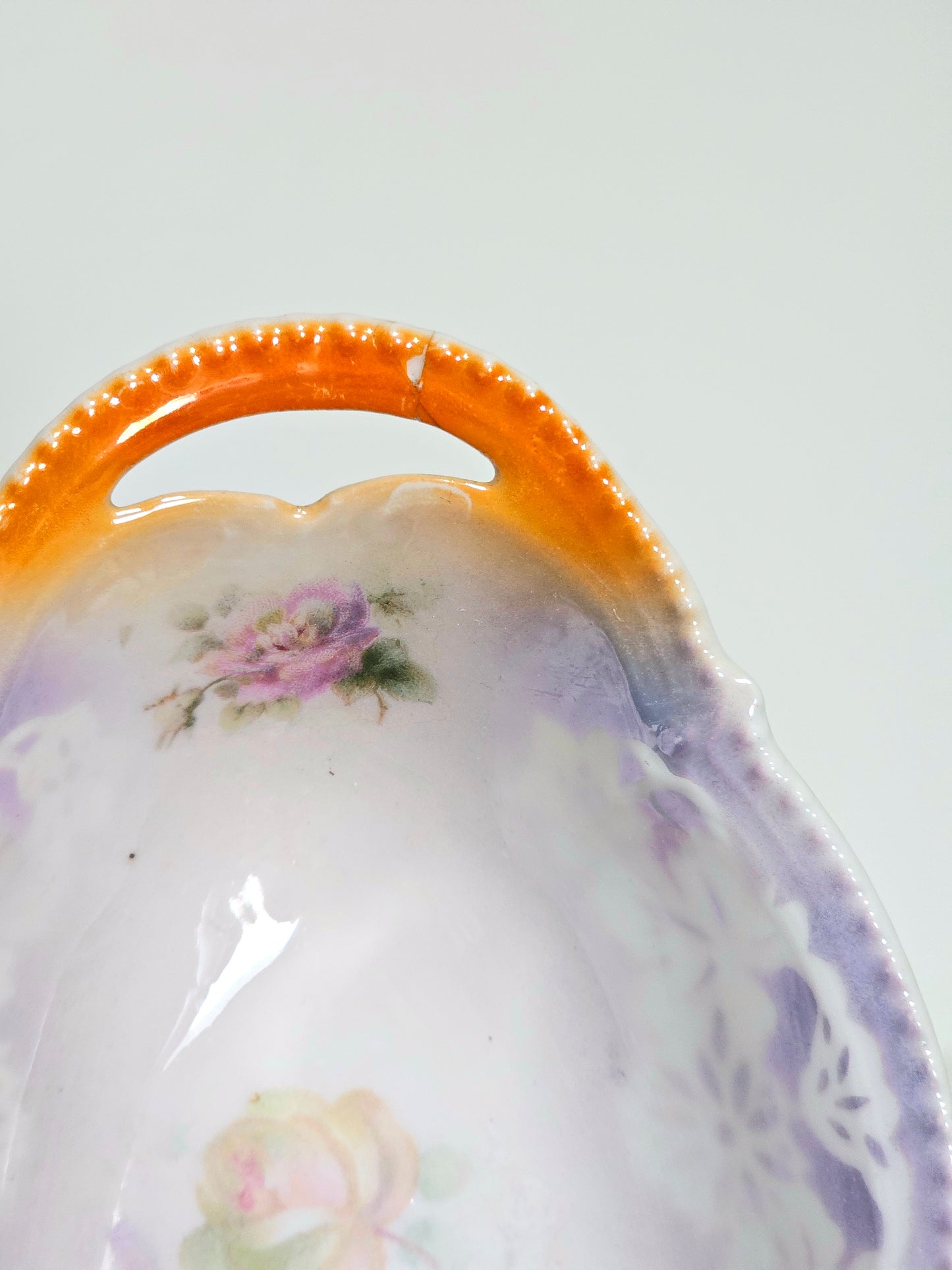Antique German Porcelain Celery Dish