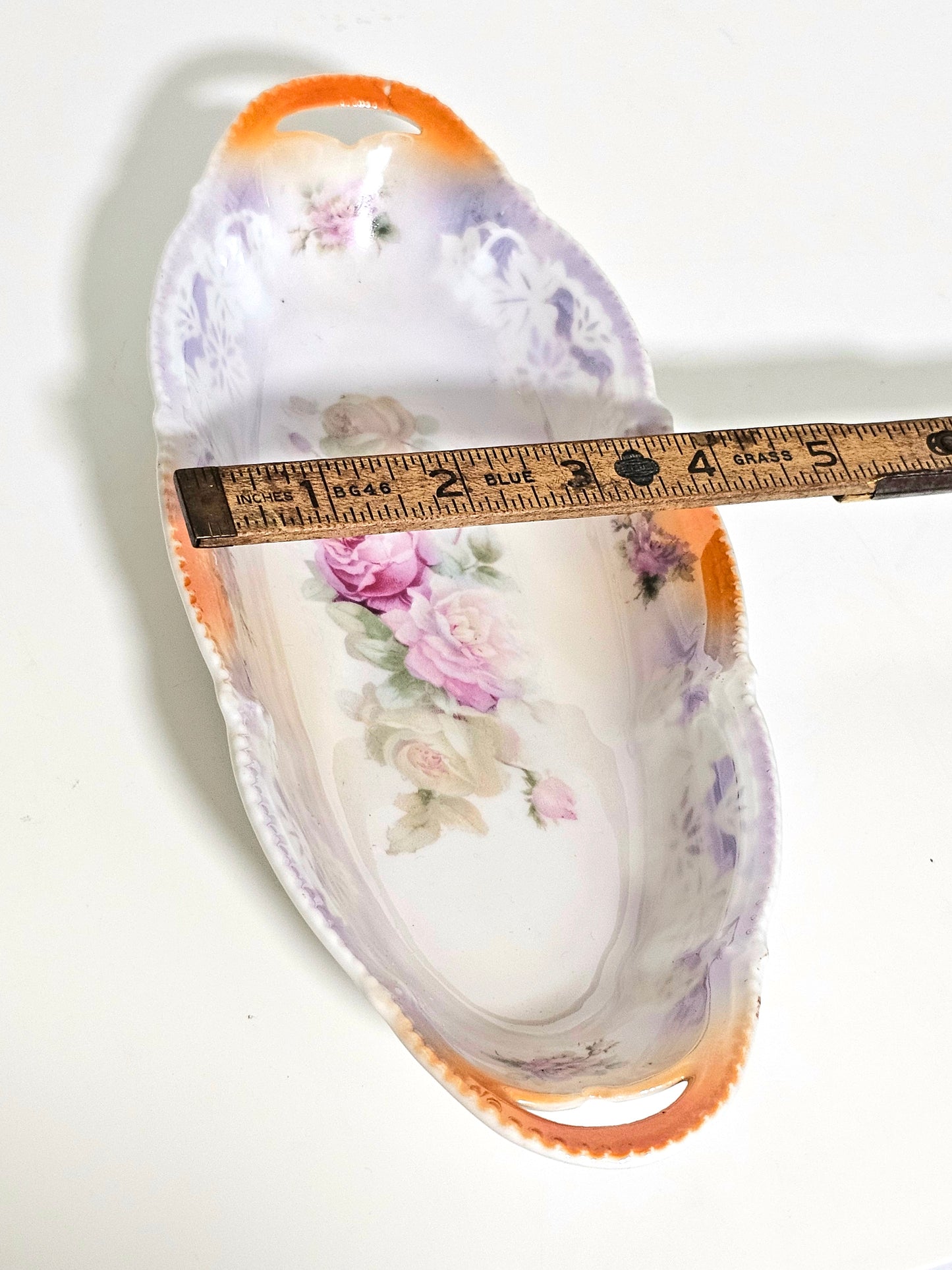 Antique German Porcelain Celery Dish