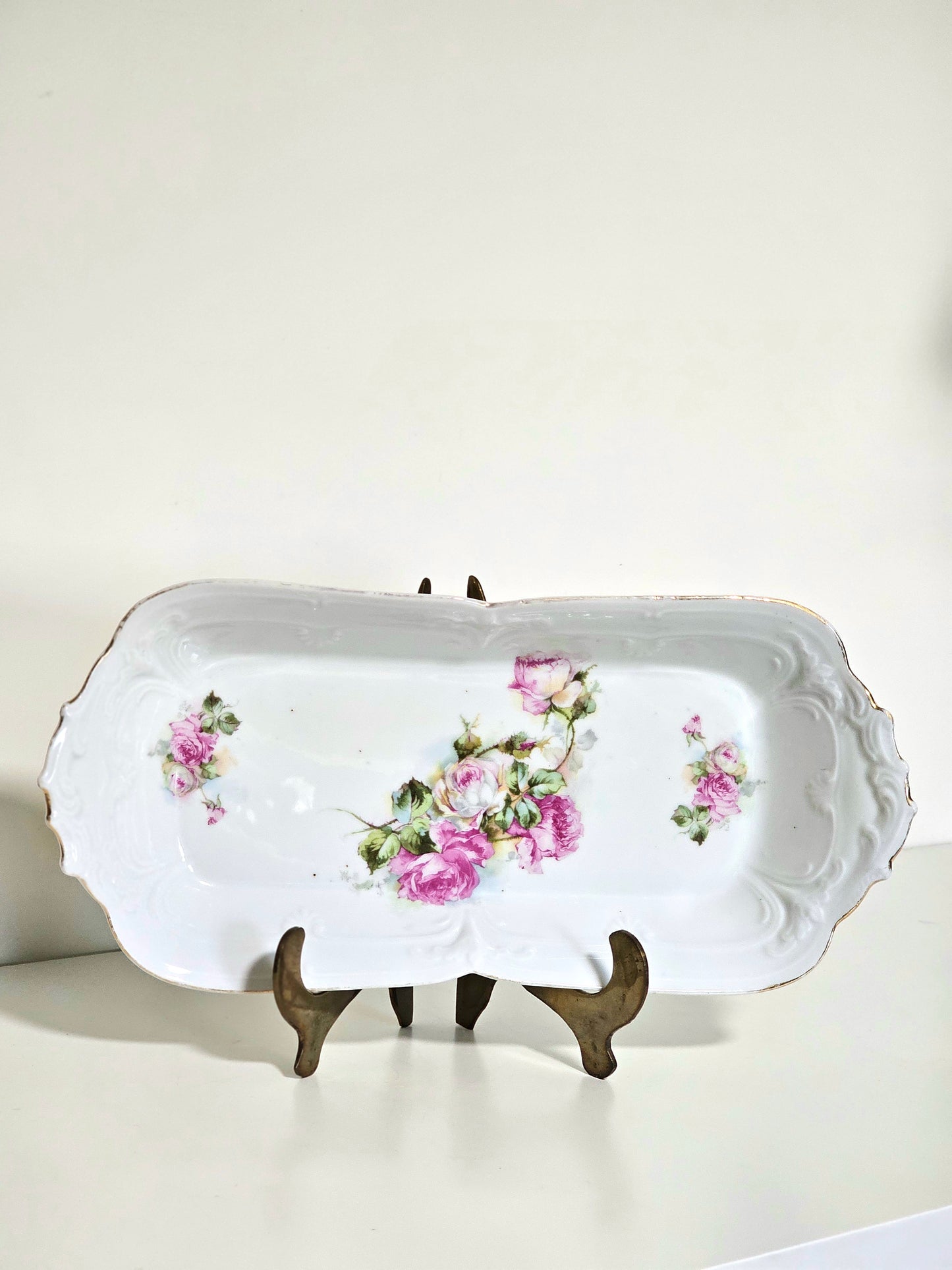 Antique Dual Side Transferware Dish