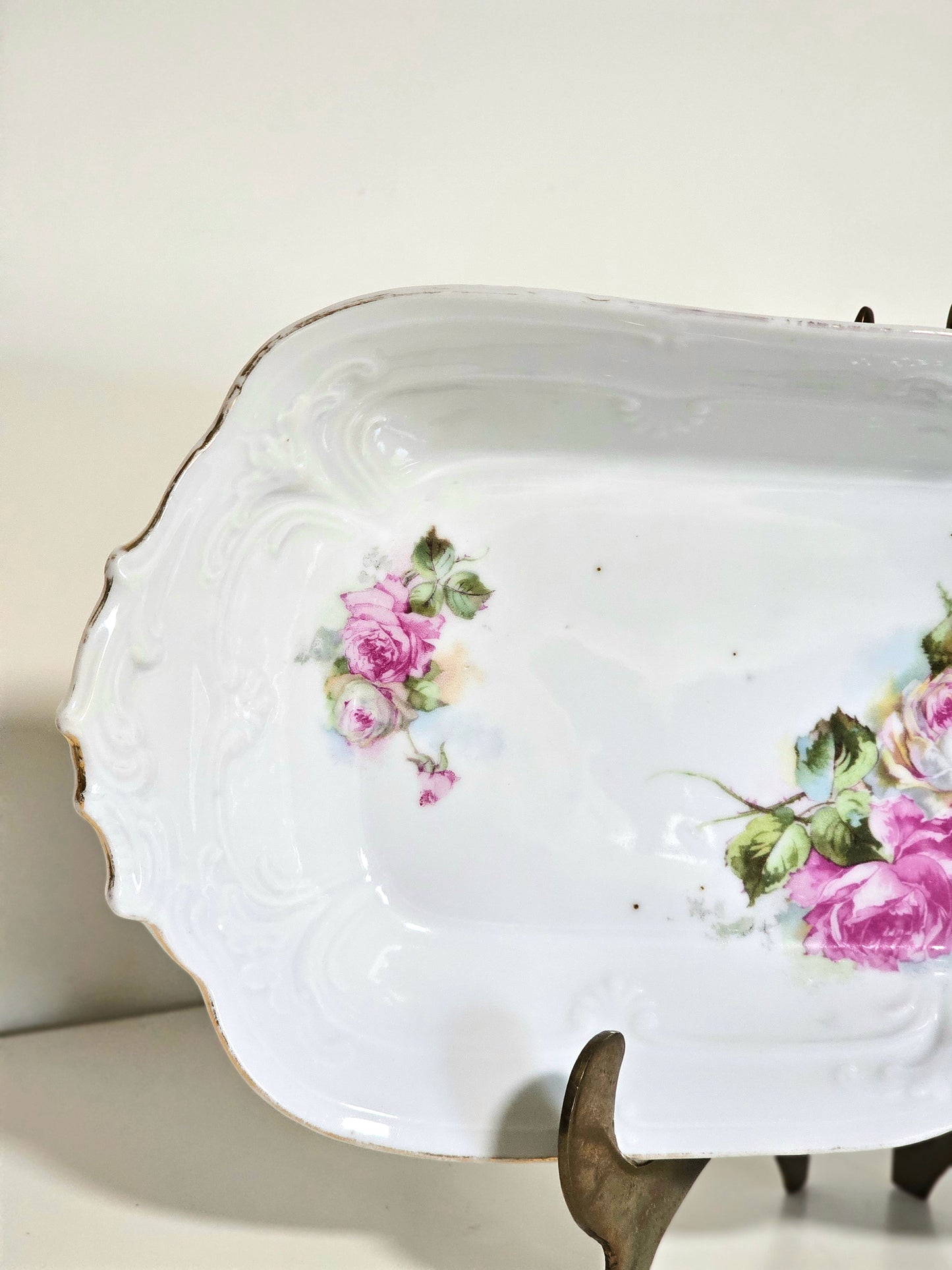 Antique Dual Side Transferware Dish