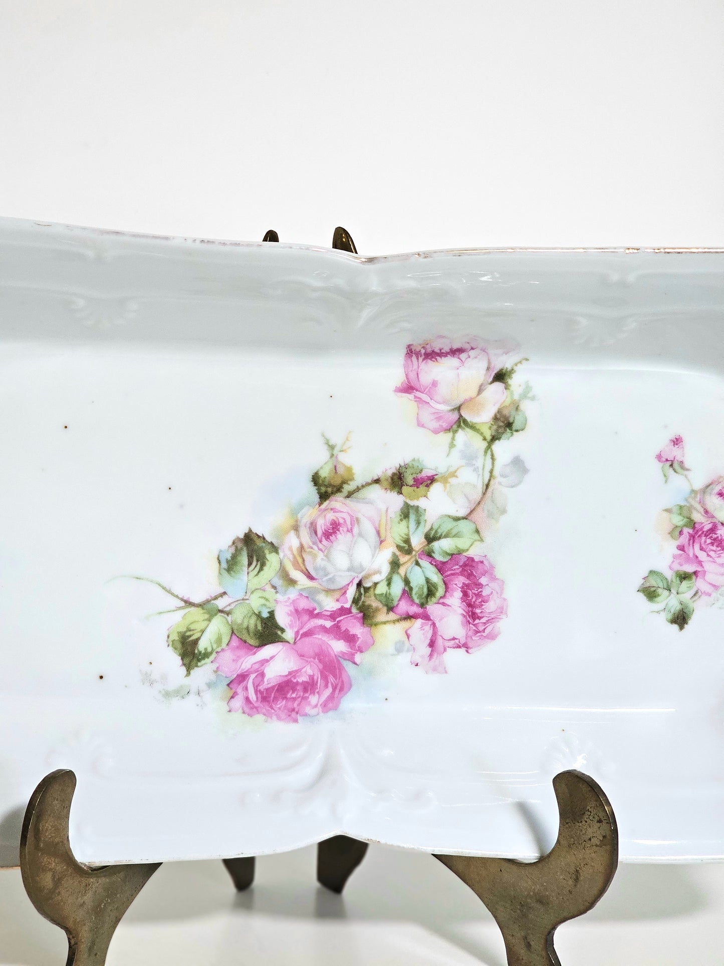 Antique Dual Side Transferware Dish