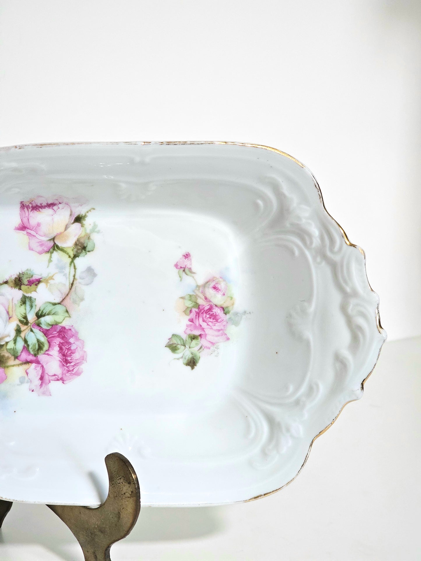 Antique Dual Side Transferware Dish