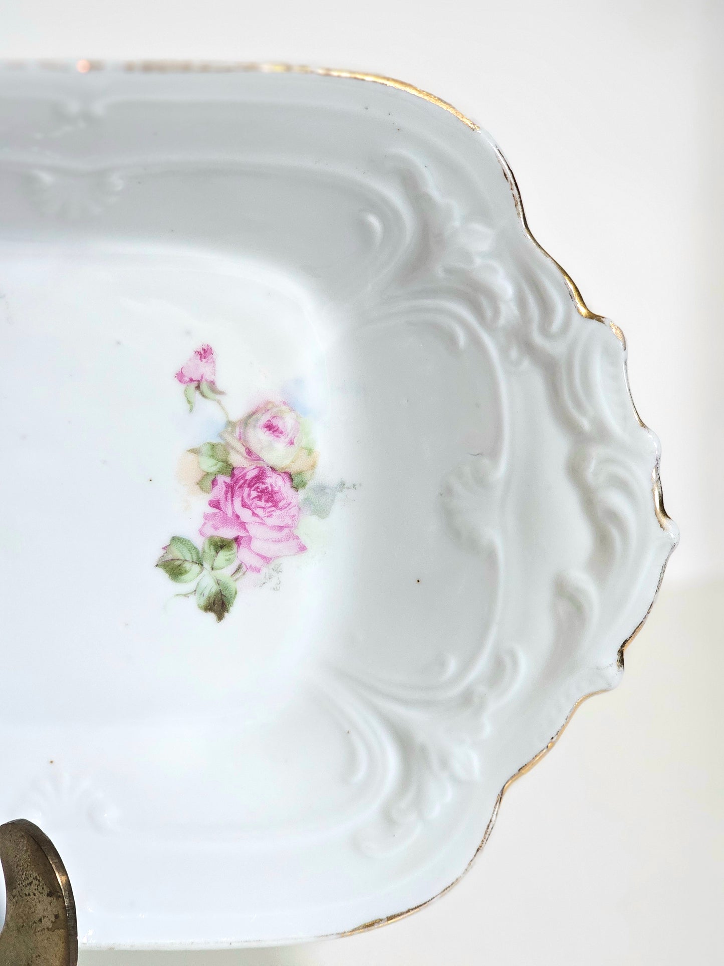 Antique Dual Side Transferware Dish