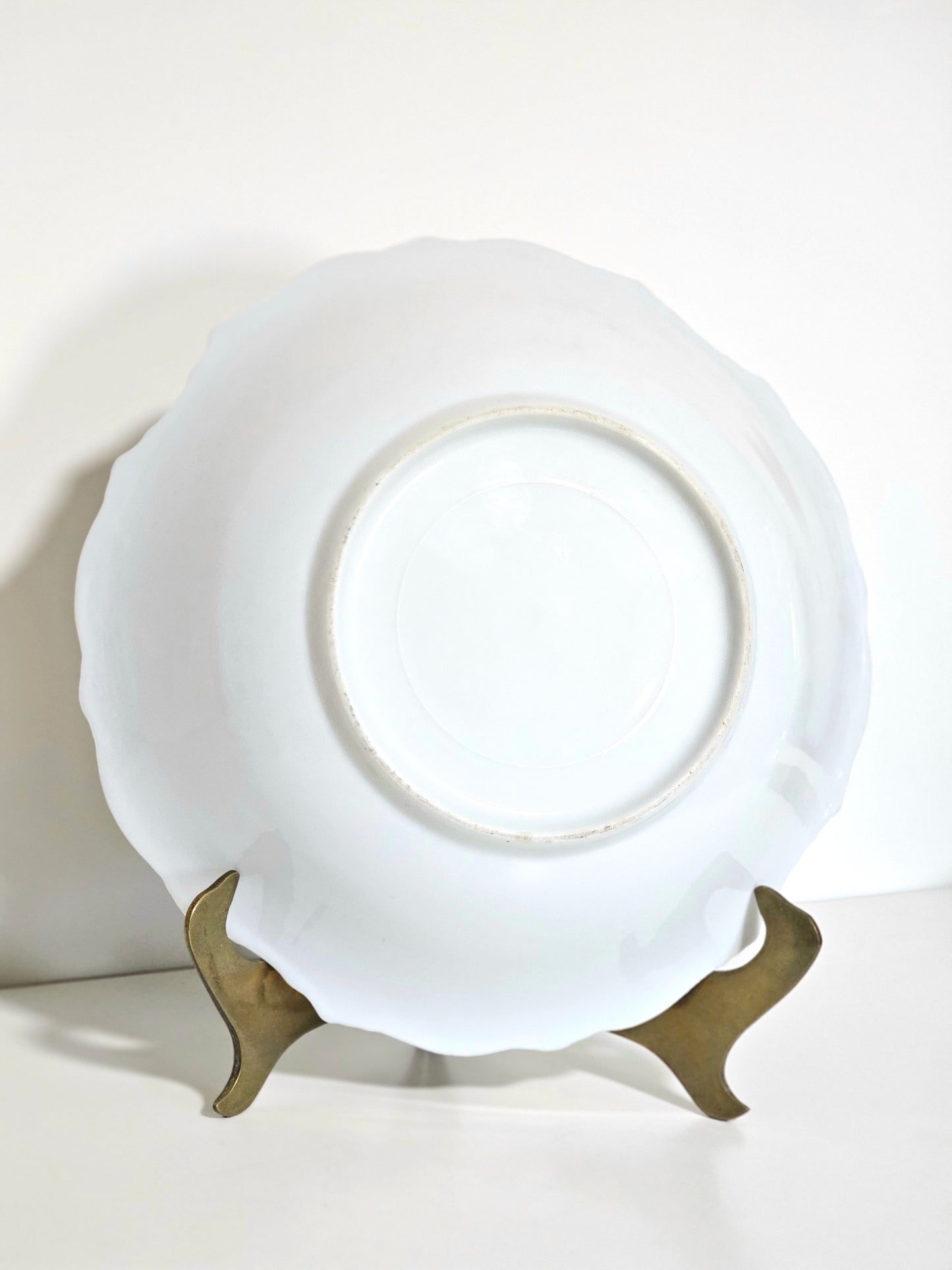 Porcelain Pink Rim Transferware Bowl