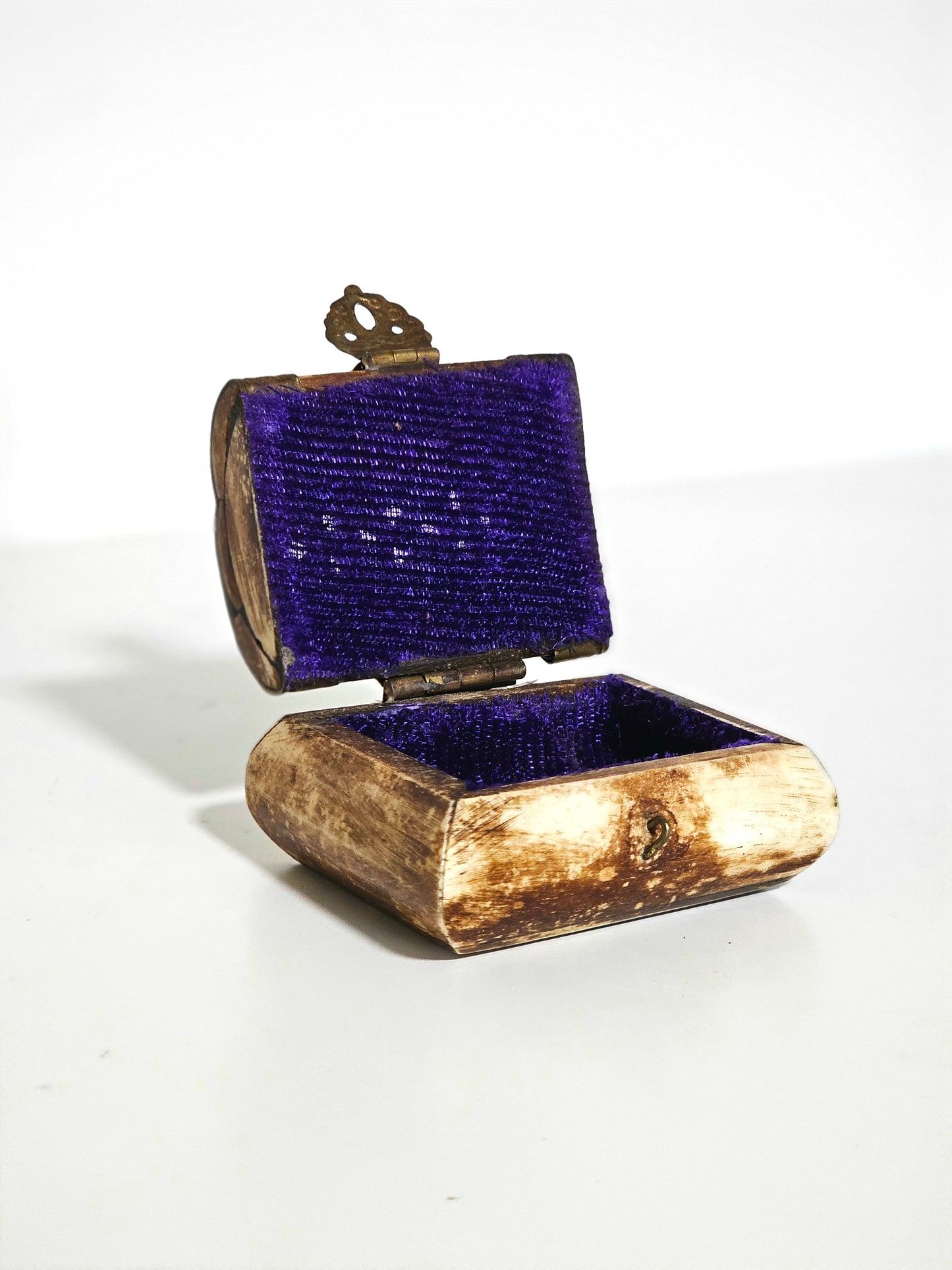 Camel Bone Brass Lined Pill Box