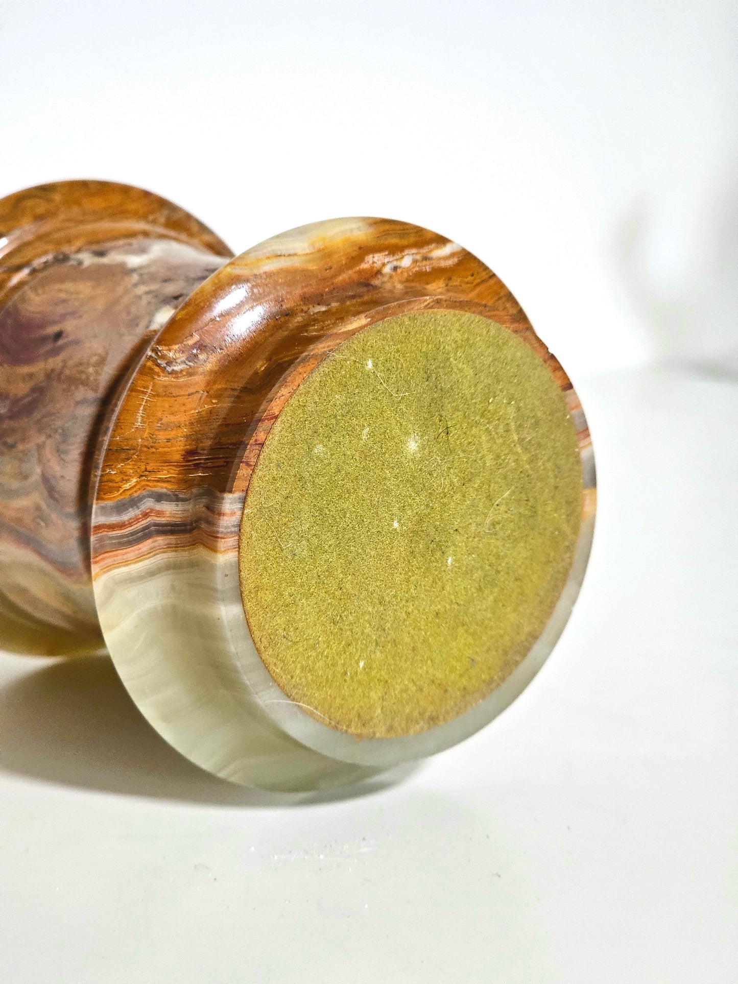 Banded Onyx Marble Lidded Jar