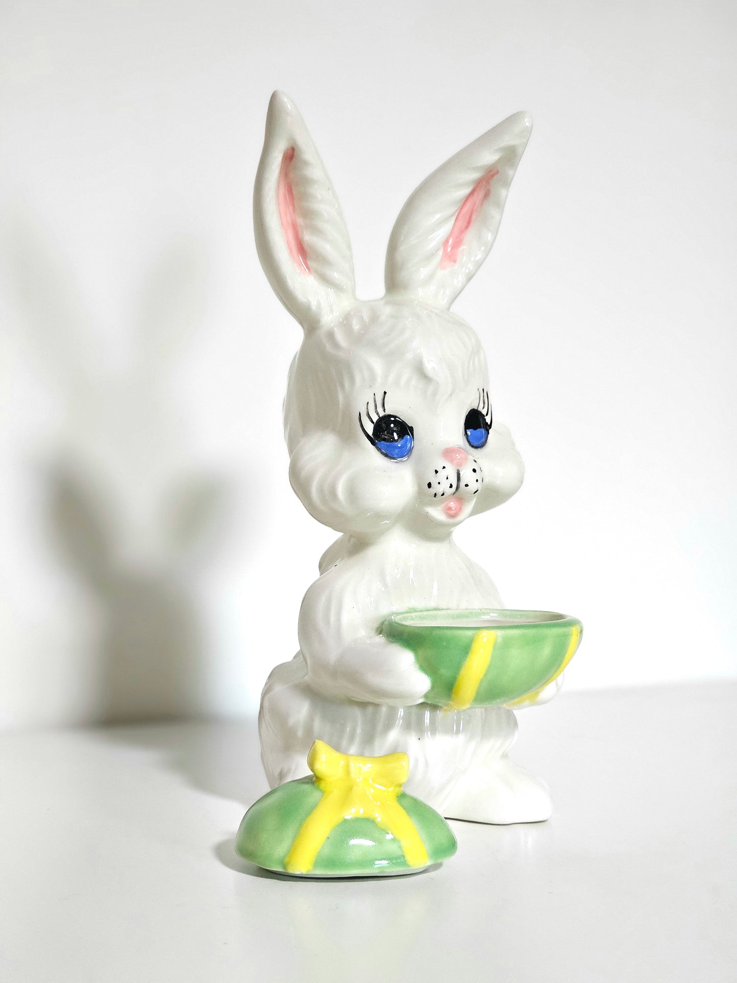 Ceramic Bunny Jelly-Bean Lidded Dish